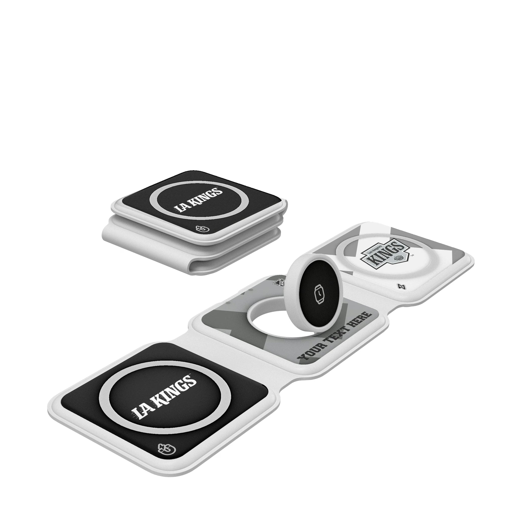 LA Kings Personalized Color Block Foldable 3 in 1 Charger