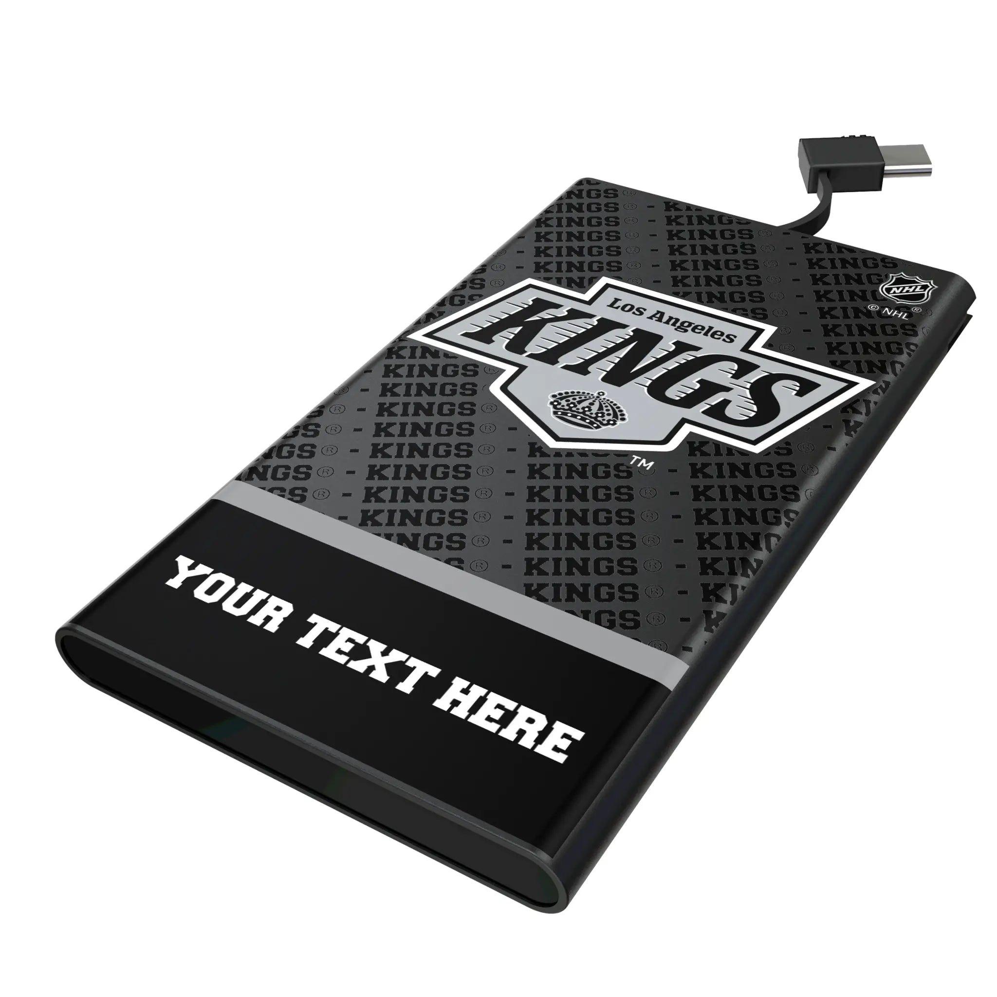 LA Kings Personalized EndZone Plus 5000mAh Flat Power Bank