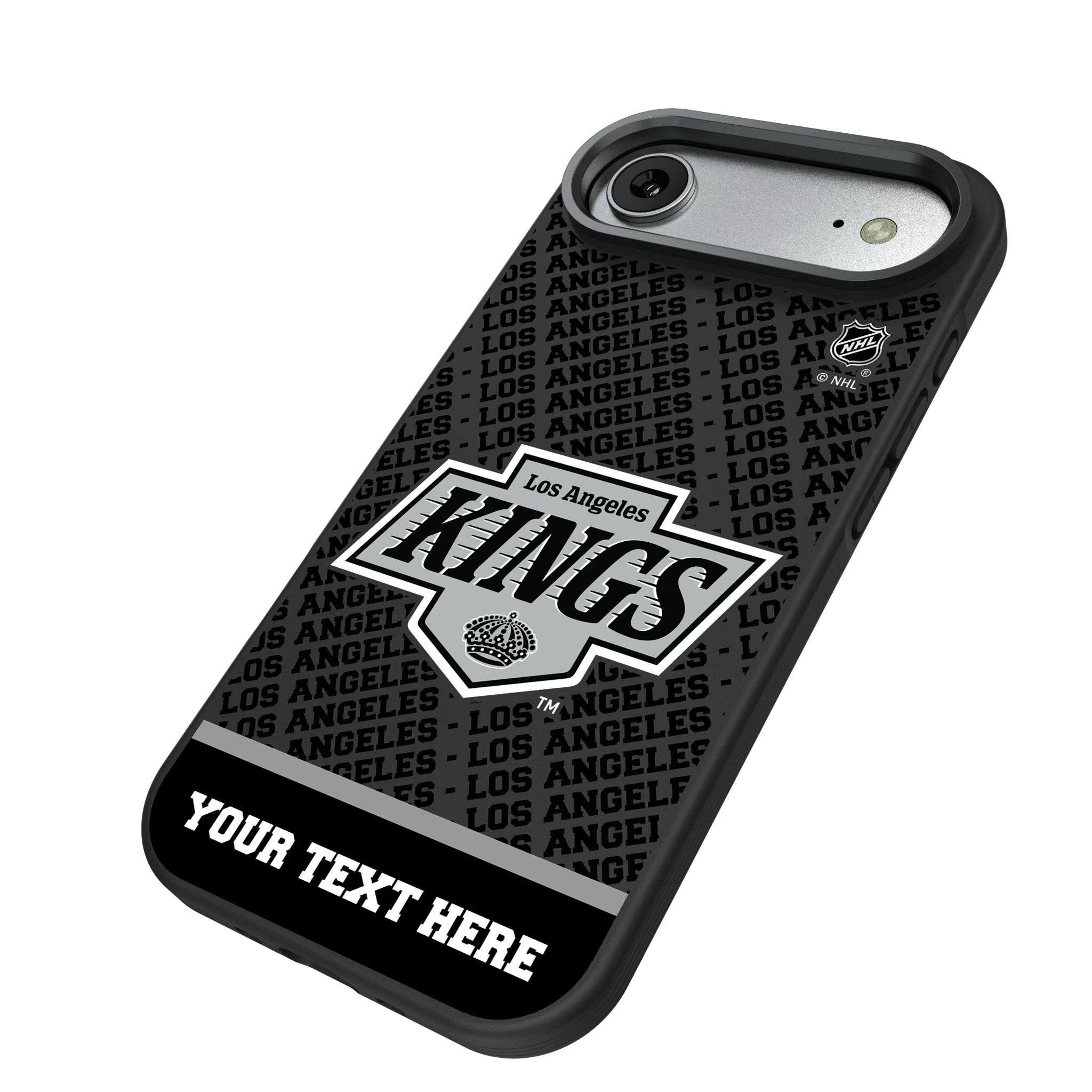 LA Kings Personalized EndZone Plus iPhone Bump Phone Case for Apple iPhone - Isometric View#Device_iPhone Air
