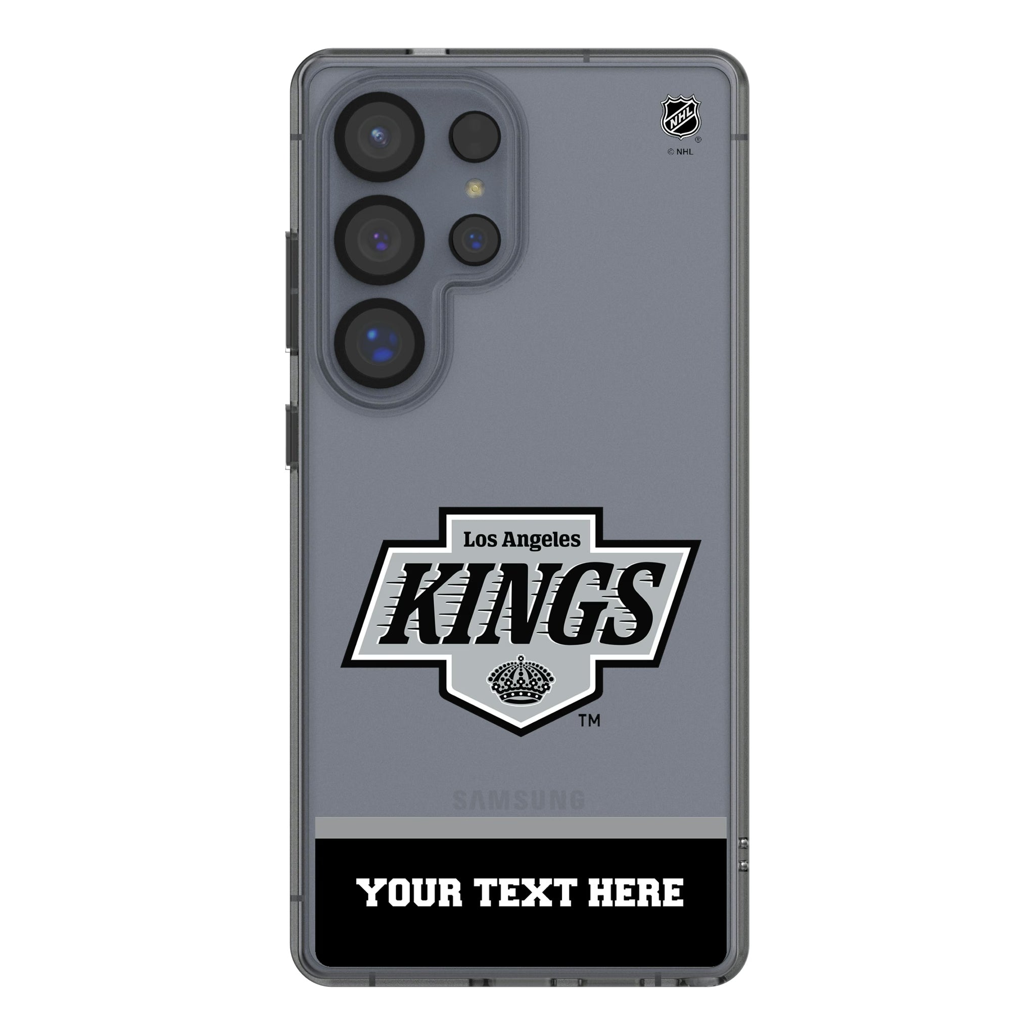 LA Kings Personalized EndZone Plus Galaxy Clear Phone Case for Samsung Galaxy