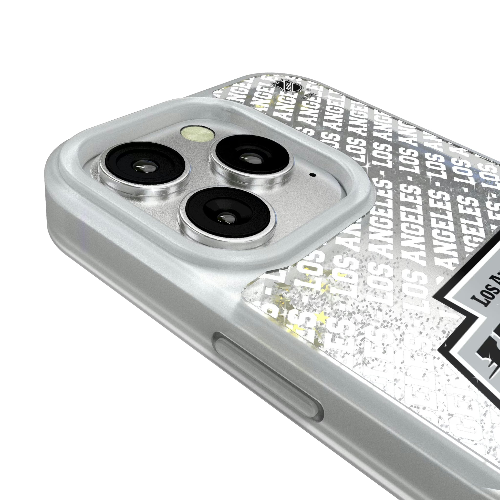 LA Kings Personalized EndZone Plus iPhone Glitter Phone Case for Apple iPhone - Detail#Device_iPhone 16 Pro