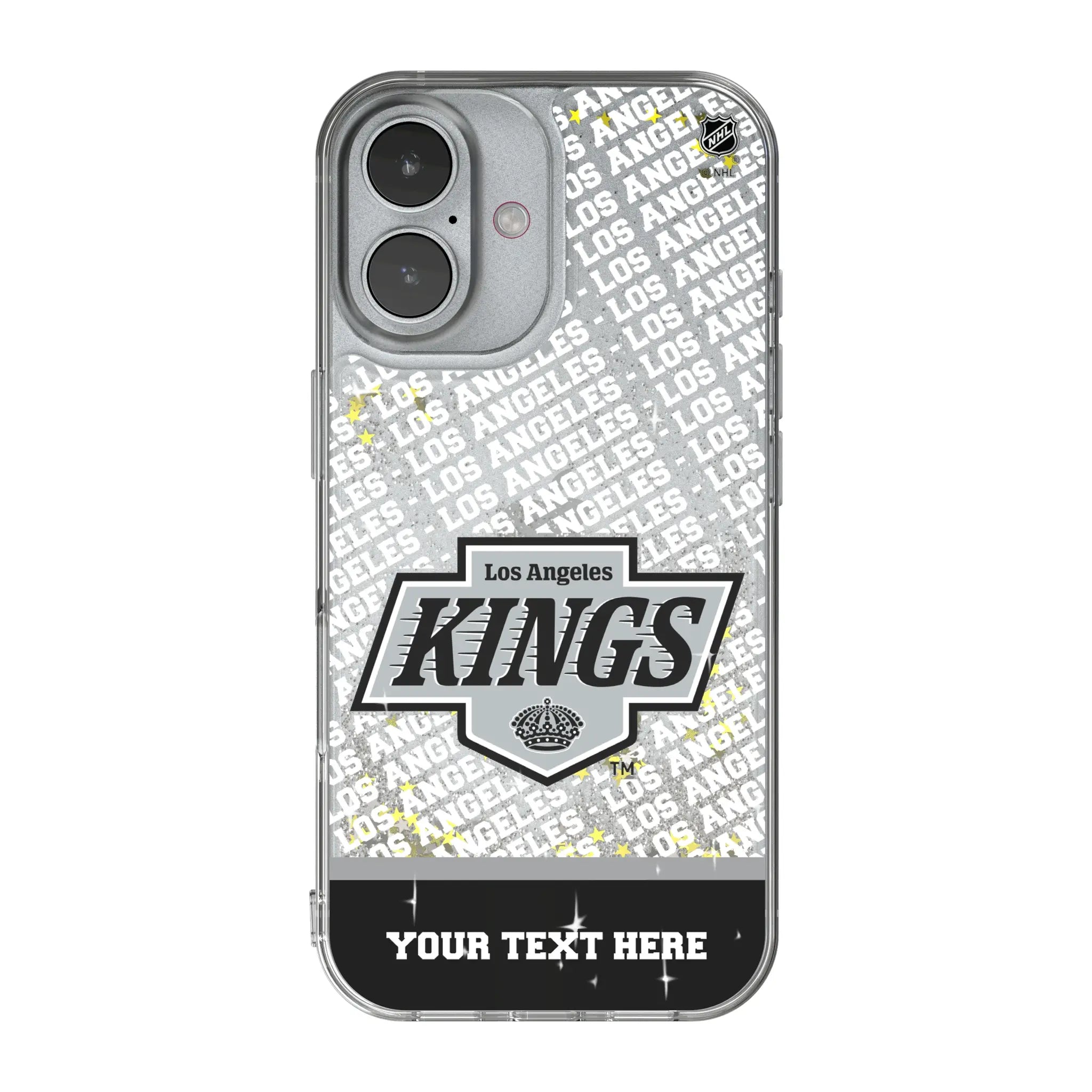 LA Kings Personalized EndZone Plus iPhone Glitter Phone Case for Apple iPhone