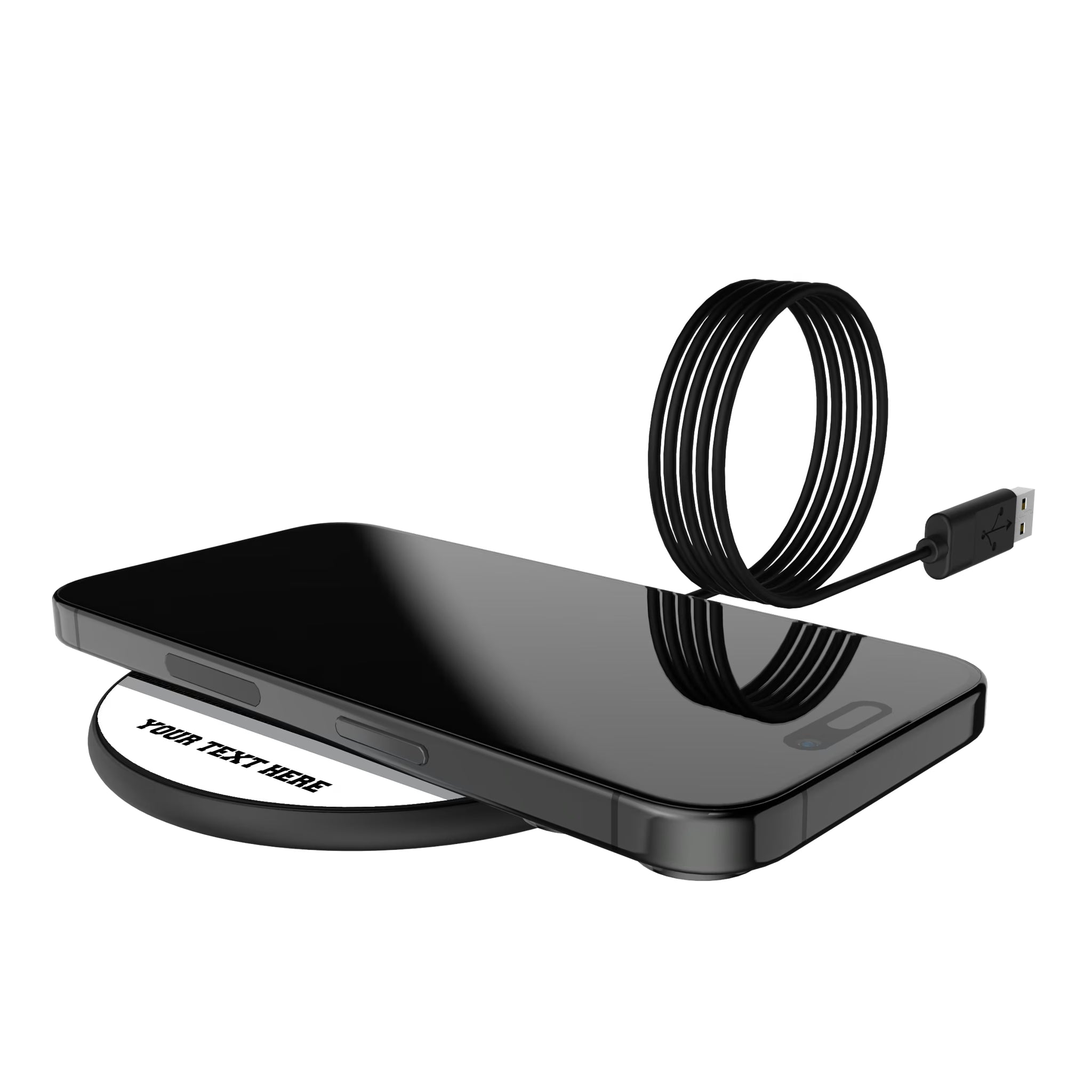 LA Kings Personalized Endzone Solid 15-Watt Wireless Charger - Lifestyle