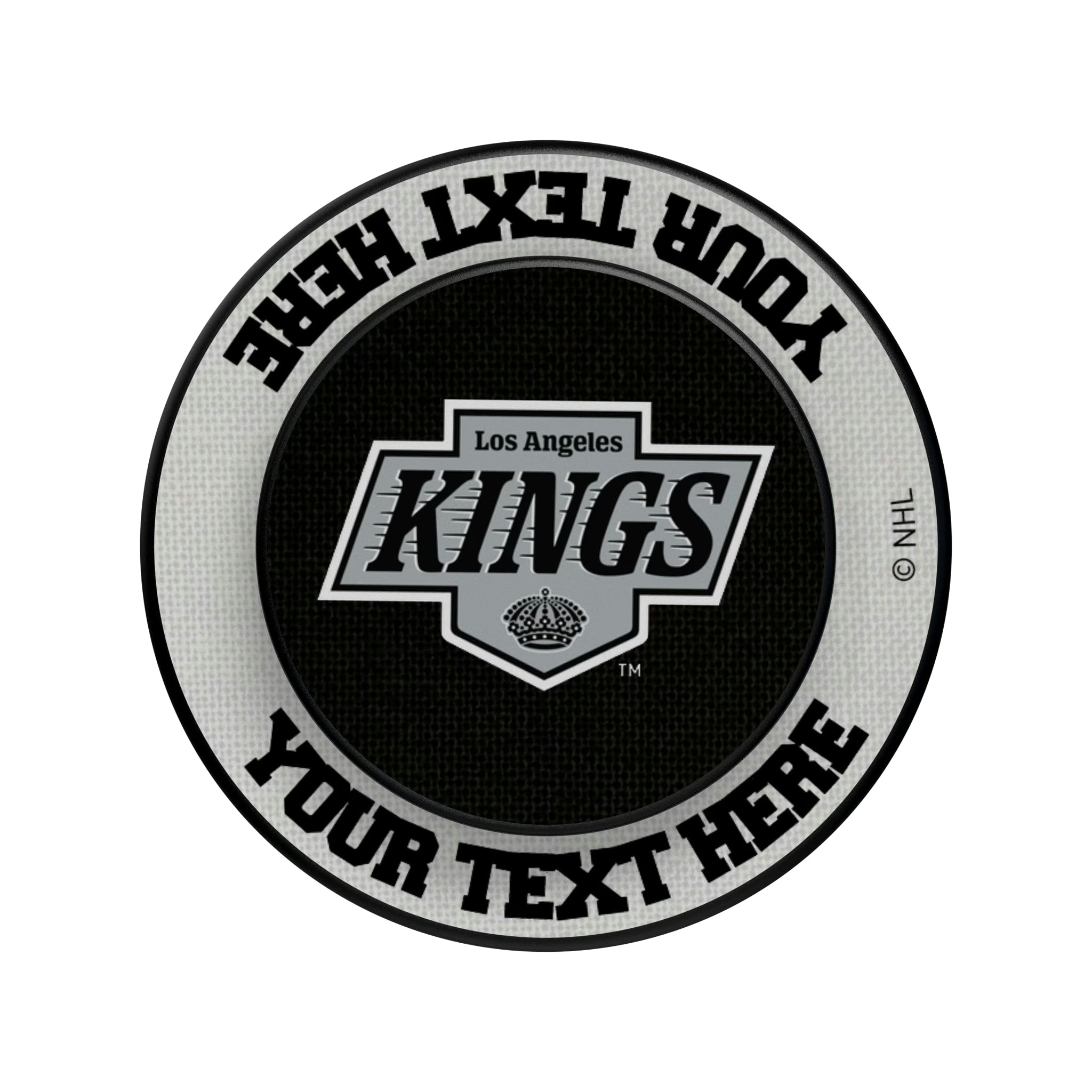 LA Kings Personalized Endzone Solid Popsockets Round Magnetic