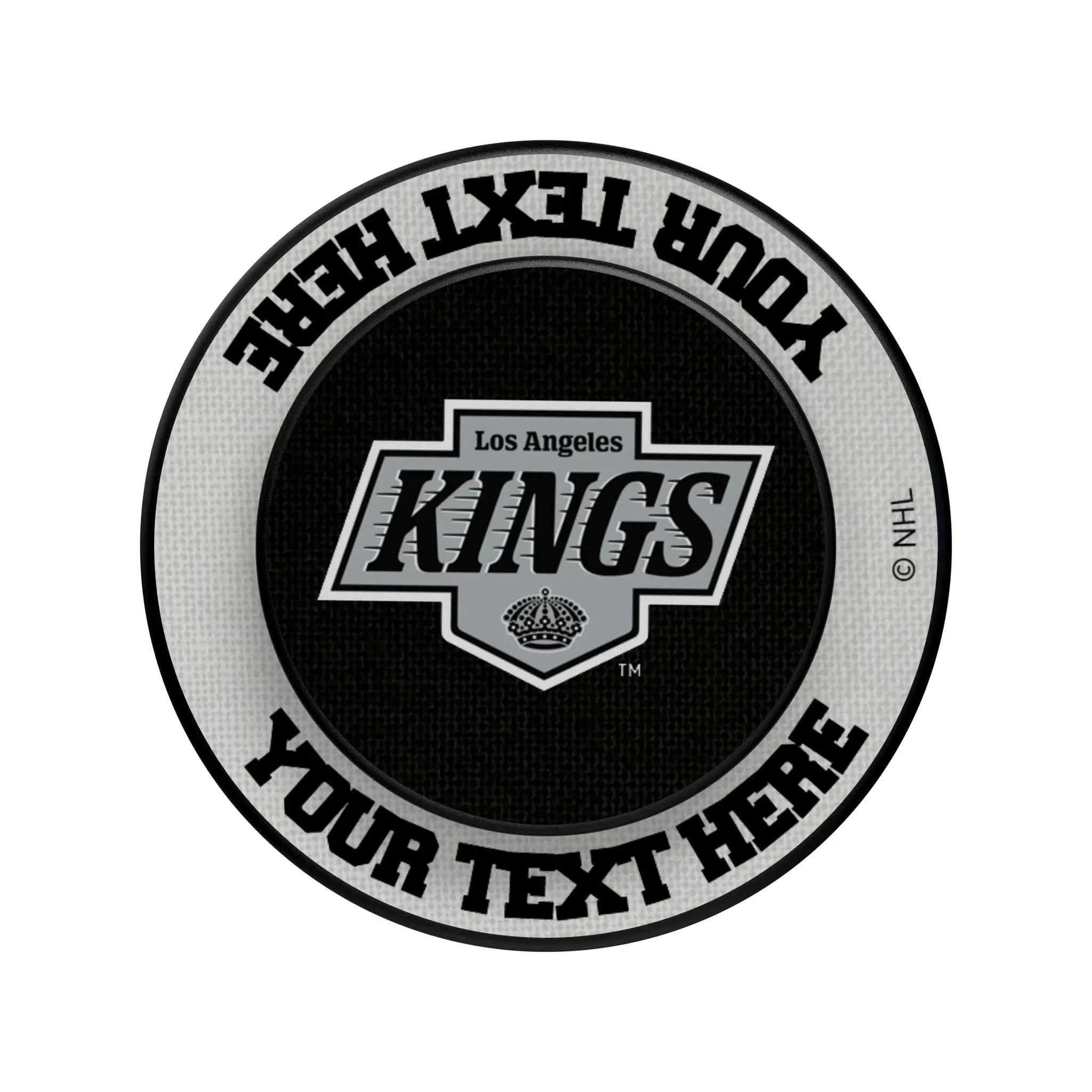 LA Kings Personalized Endzone Solid Popsockets Round Magnetic