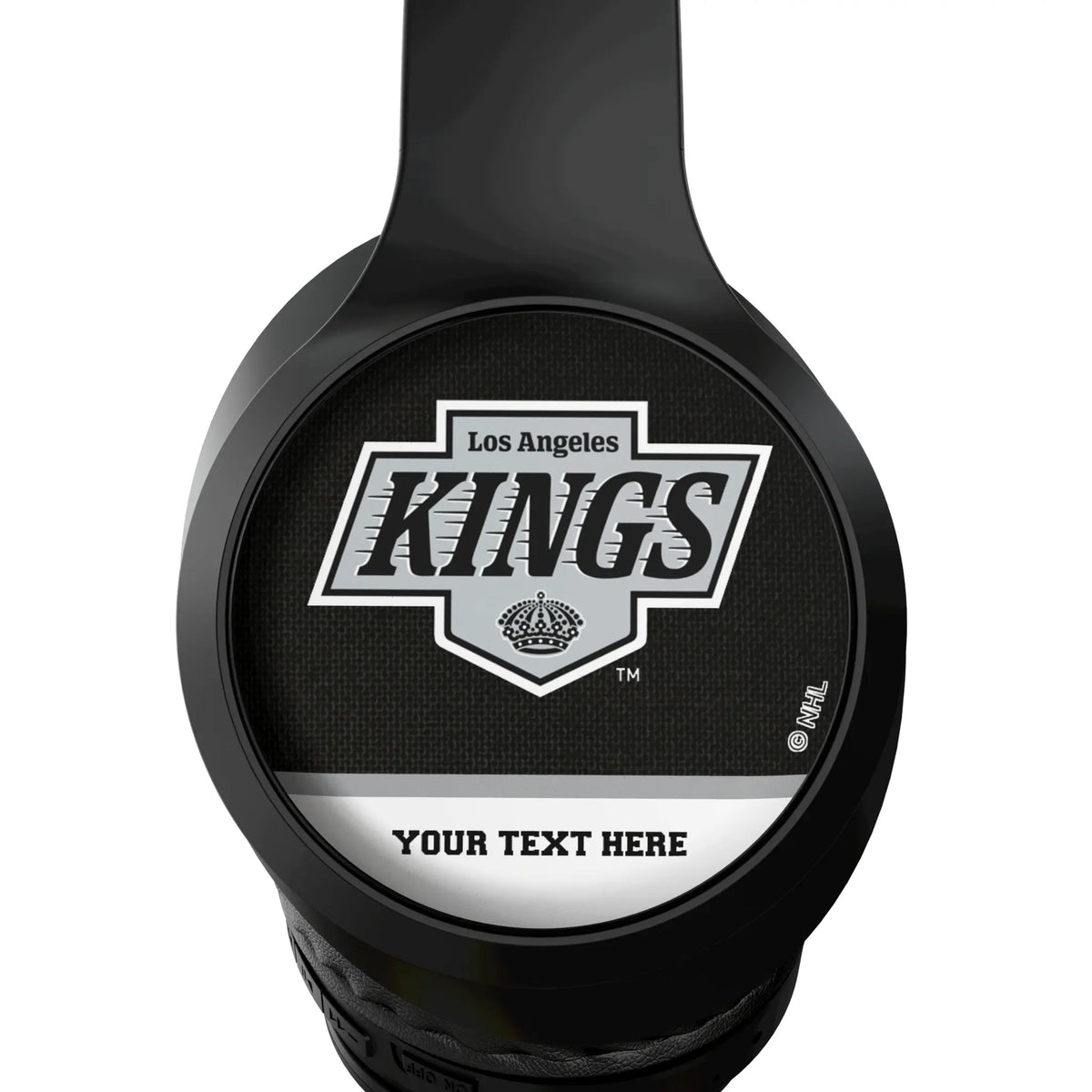 LA Kings Personalized Endzone Solid Wireless Over-Ear Headphones With Case - Detail