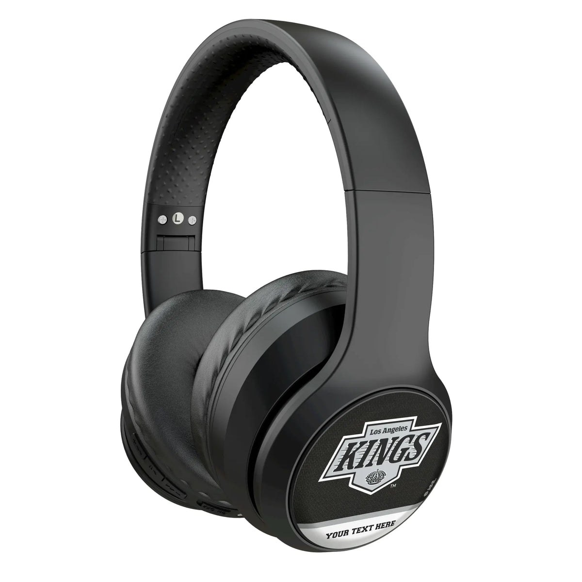 LA Kings Personalized Endzone Solid Wireless Over-Ear Headphones With Case