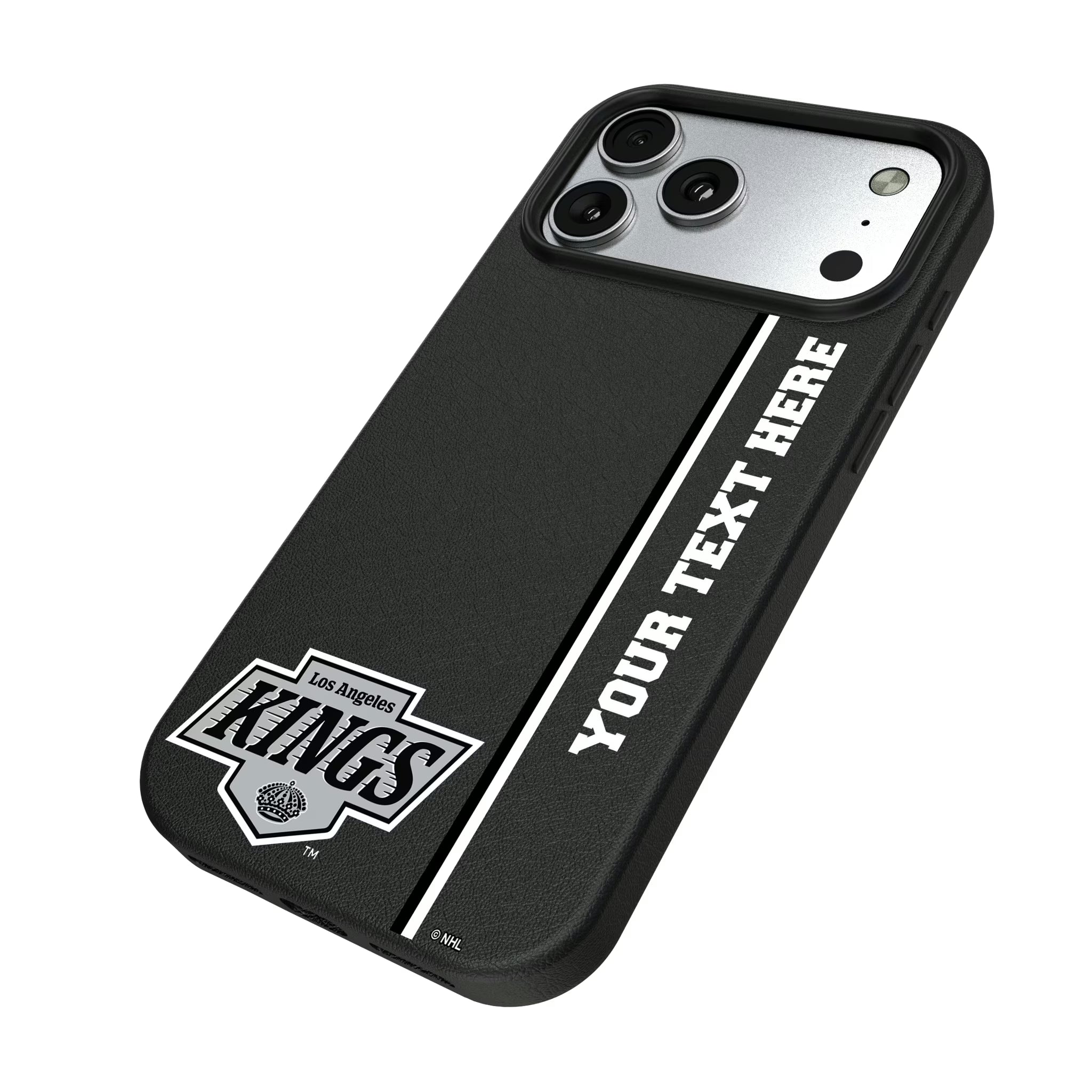 LA Kings Personalized Sidebard iPhone MagSafe Compatible Phone Case for Apple iPhone - Isometric View#Device_iPhone 17 Pro Max
