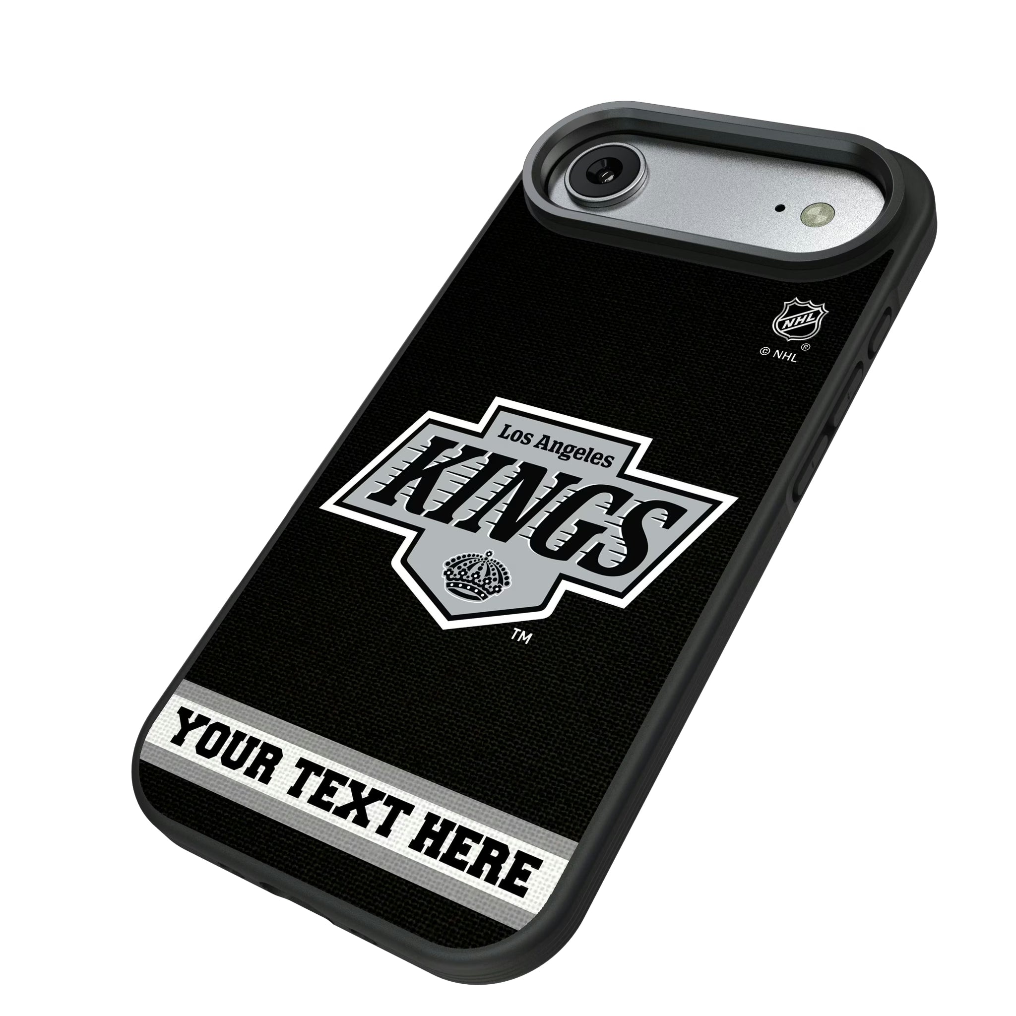 LA Kings Personalized Stripe iPhone Bump Phone Case for Apple iPhone - Isometric View#Device_iPhone Air