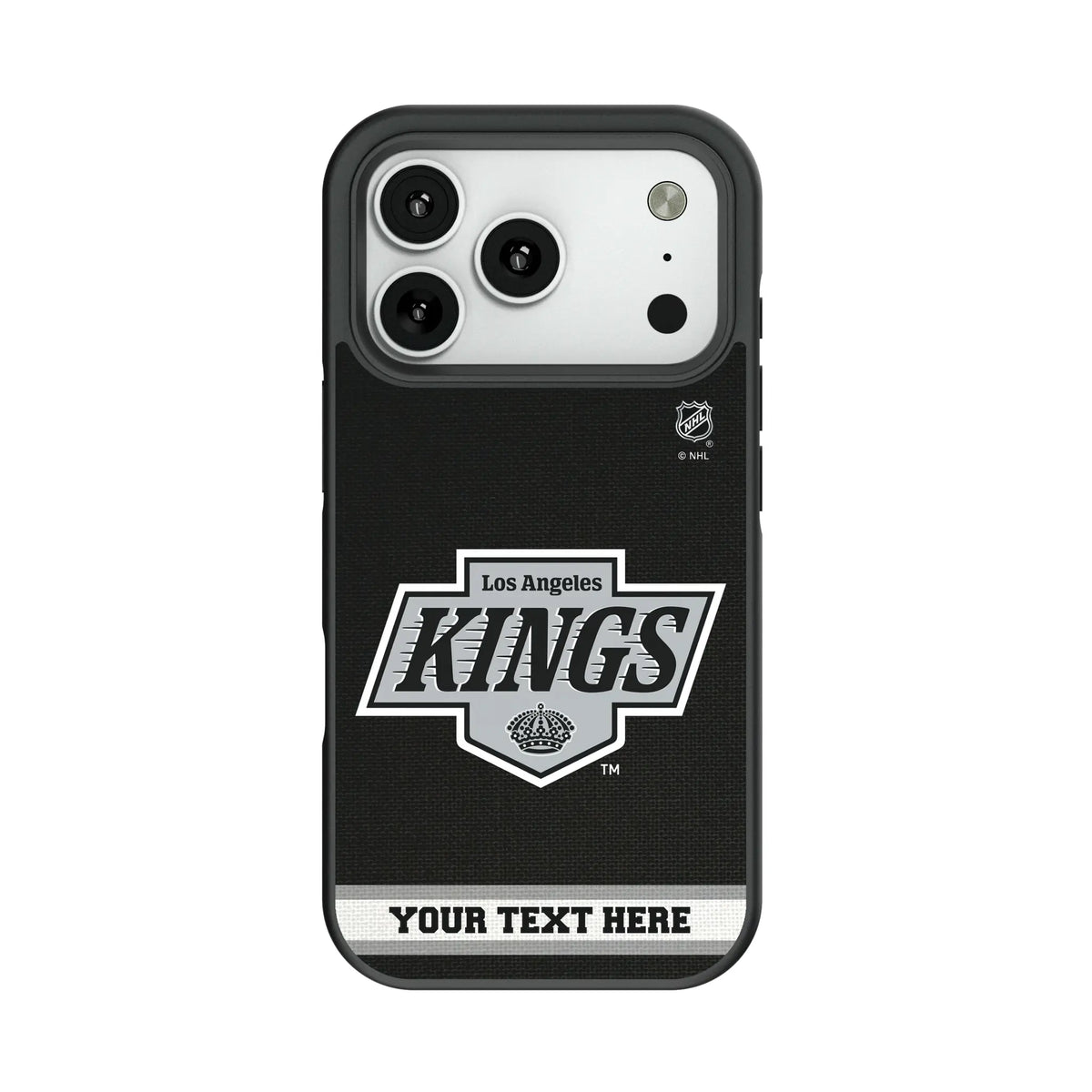 LA Kings Personalized Stripe Bump Phone Case for Apple iPhone