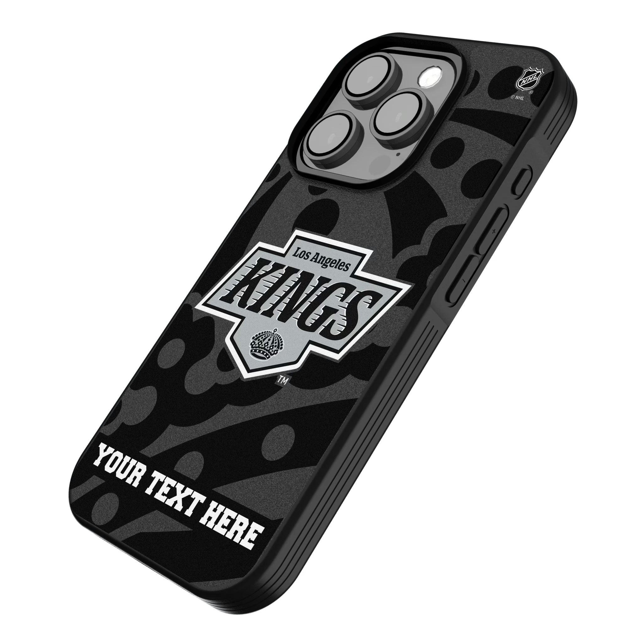 LA Kings Personalized Tilt iPhone Bump Phone Case for Apple iPhone - Isometric View