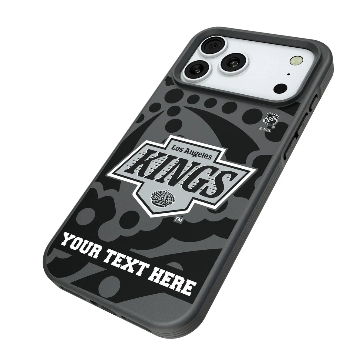 LA Kings Personalized Tilt iPhone Bump Phone Case for Apple iPhone - Isometric View#Device_iPhone 18 Pro Max