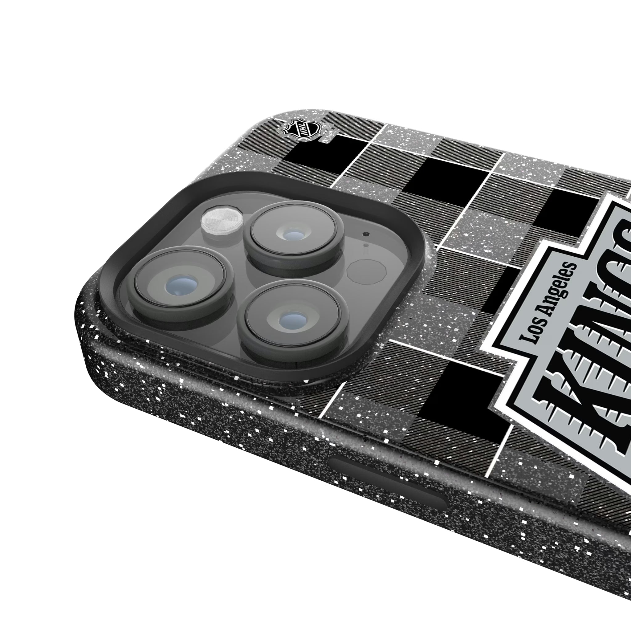 LA Kings Plaid iPhone Bling Phone Case for Apple iPhone - Detail