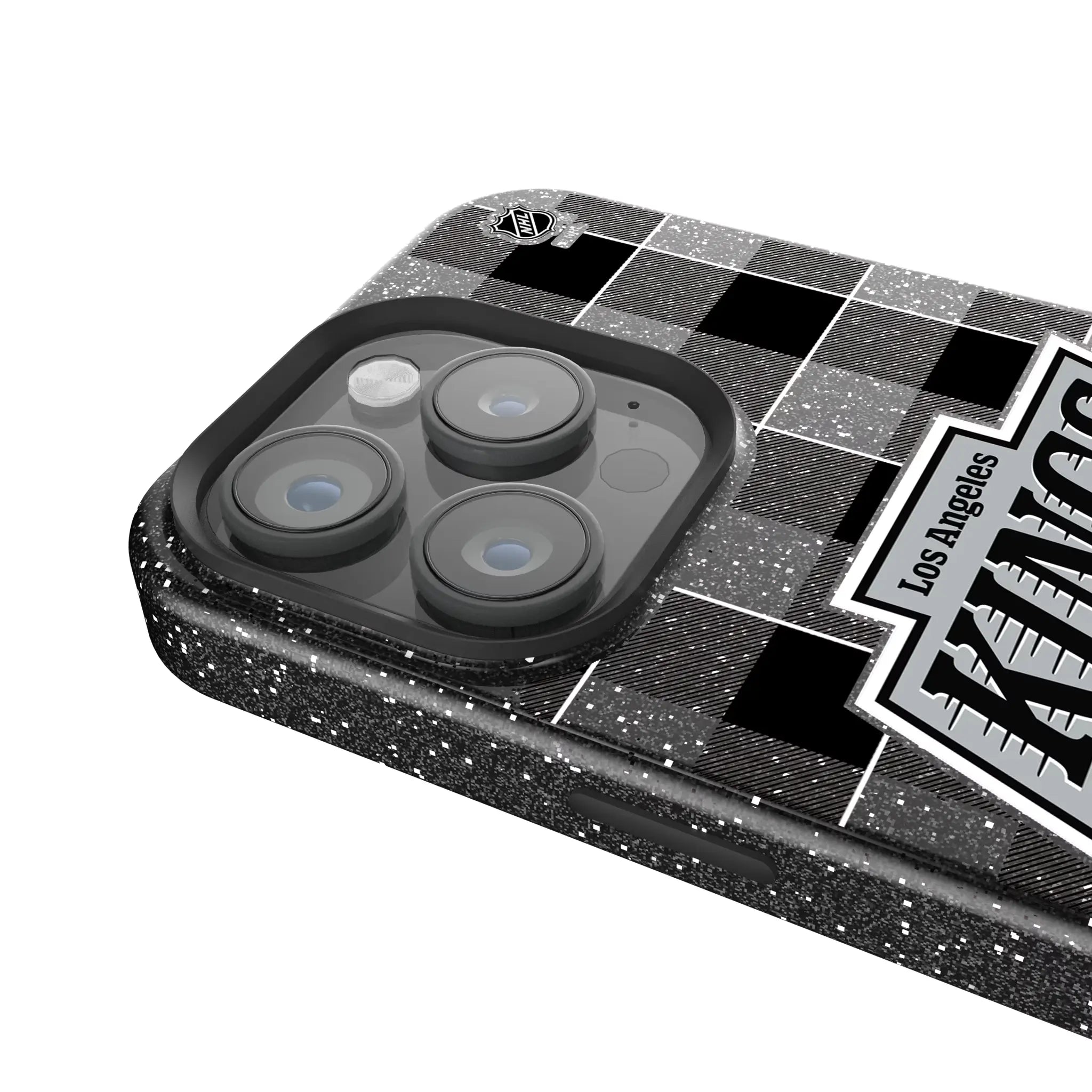 LA Kings Plaid iPhone Bling Phone Case for Apple iPhone - Detail