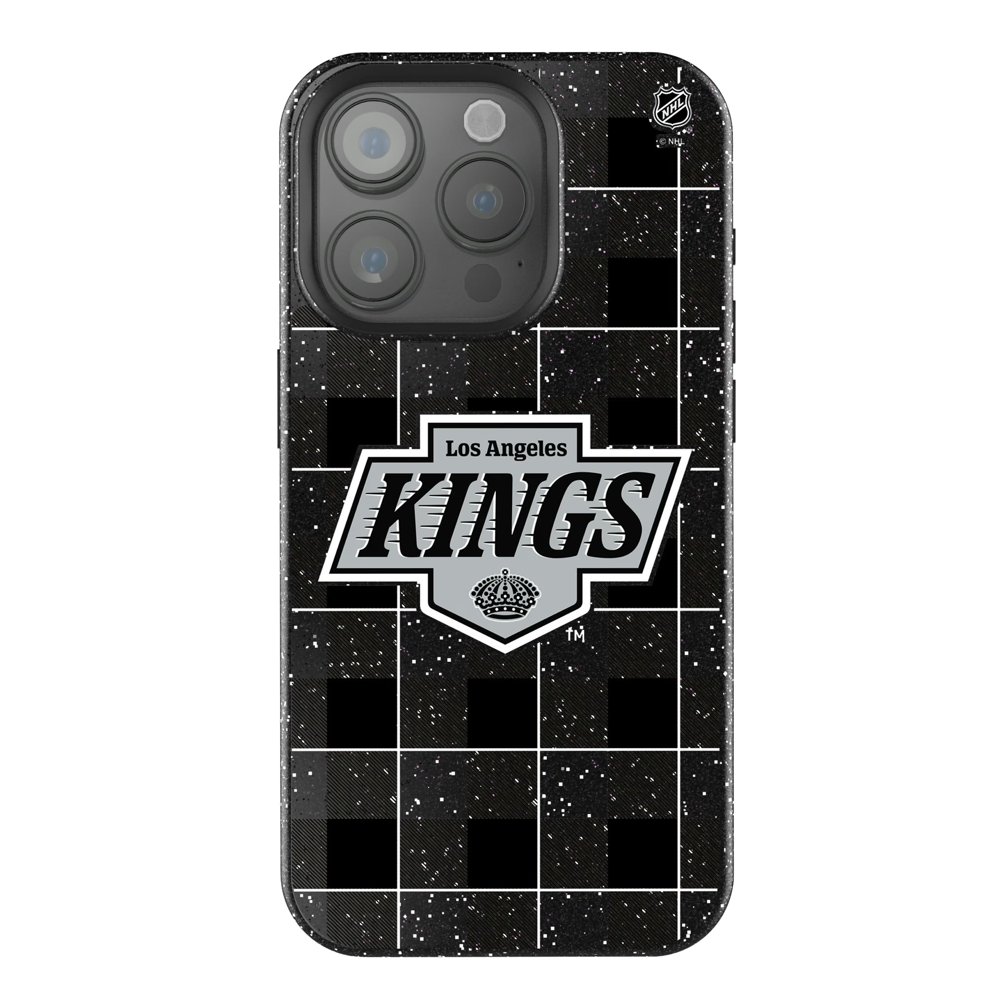 LA Kings Plaid iPhone Bling Phone Case for Apple iPhone