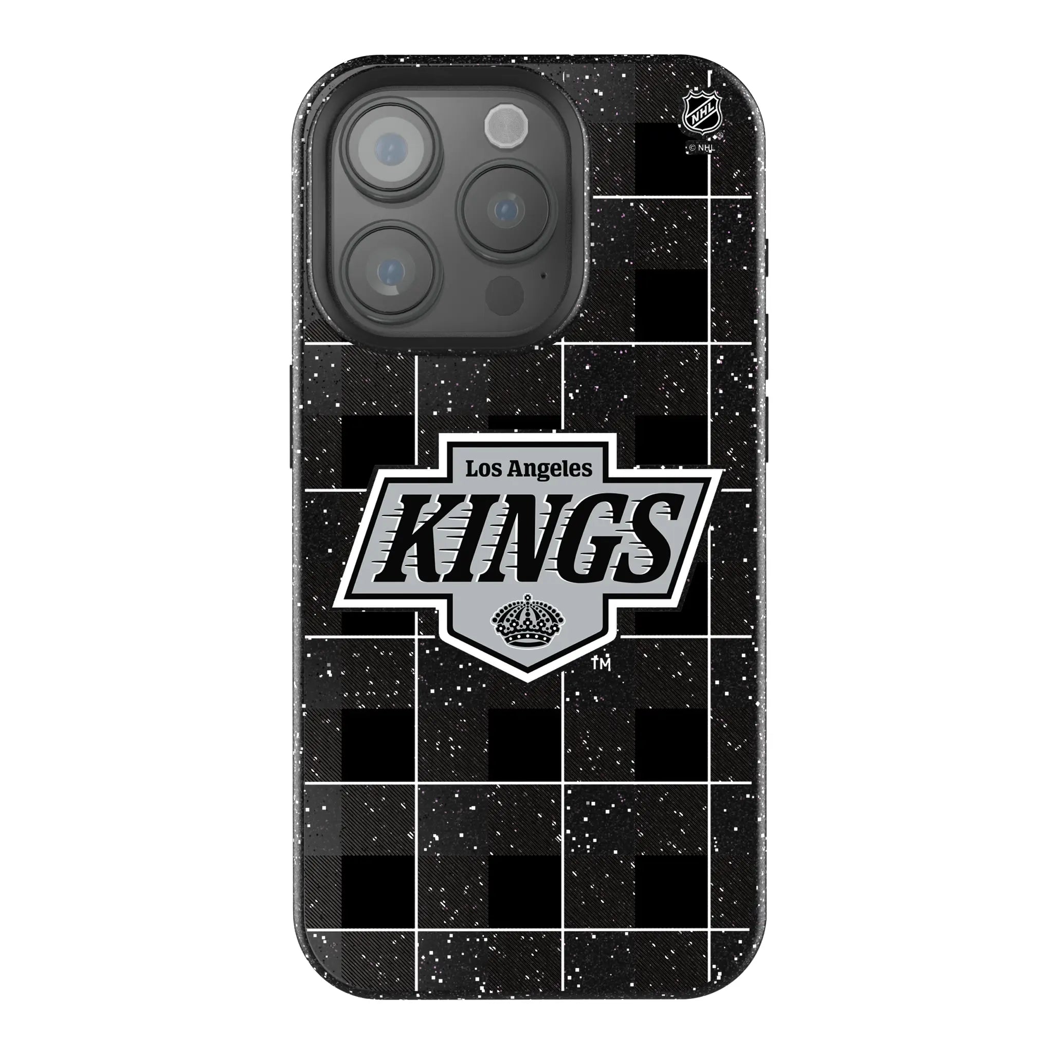 LA Kings Plaid iPhone Bling Phone Case for Apple iPhone