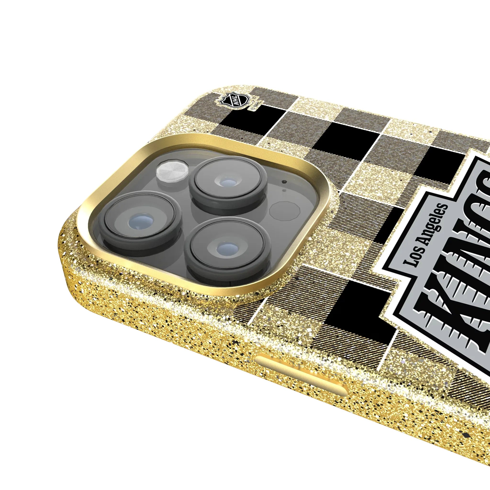 LA Kings Plaid iPhone Bling Phone Case for Apple iPhone - Detail