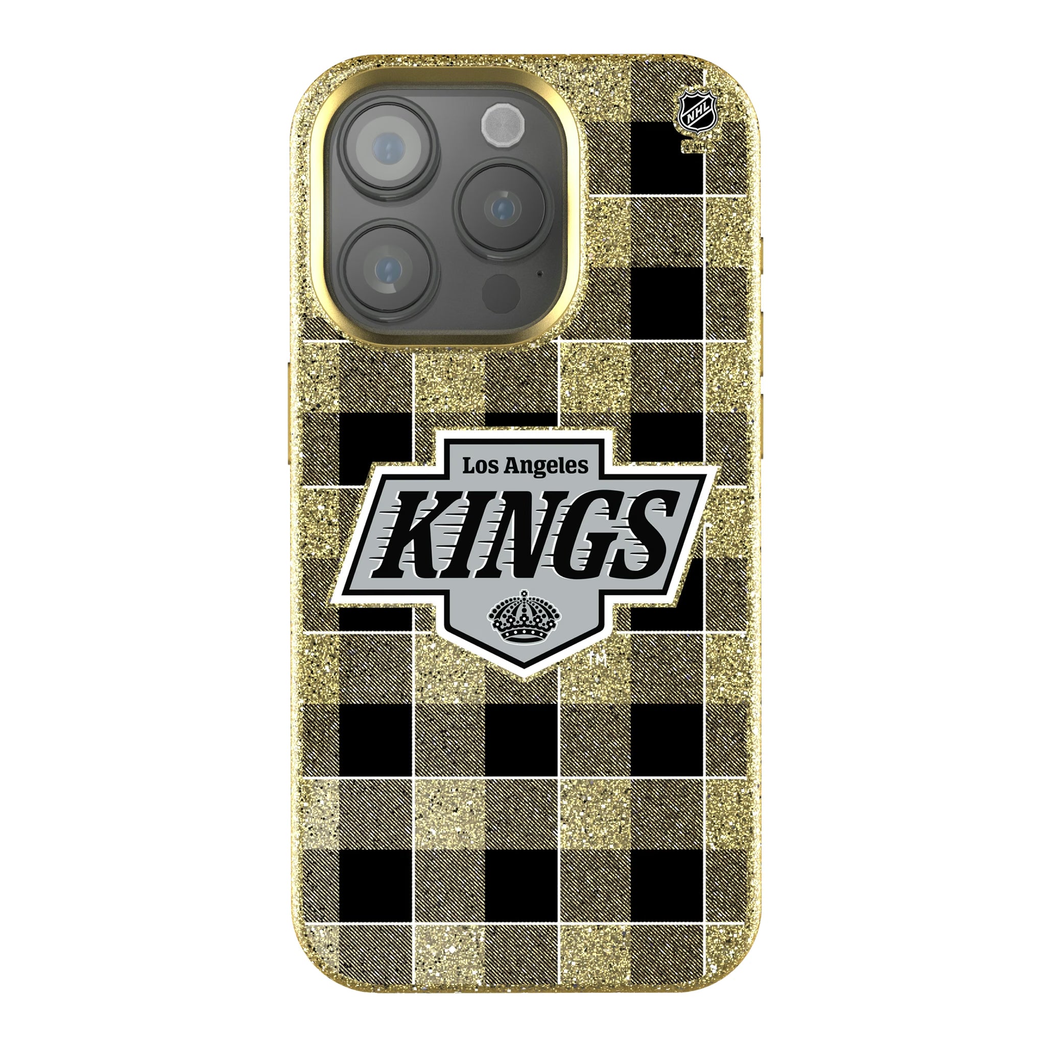 LA Kings Plaid iPhone Bling Phone Case for Apple iPhone