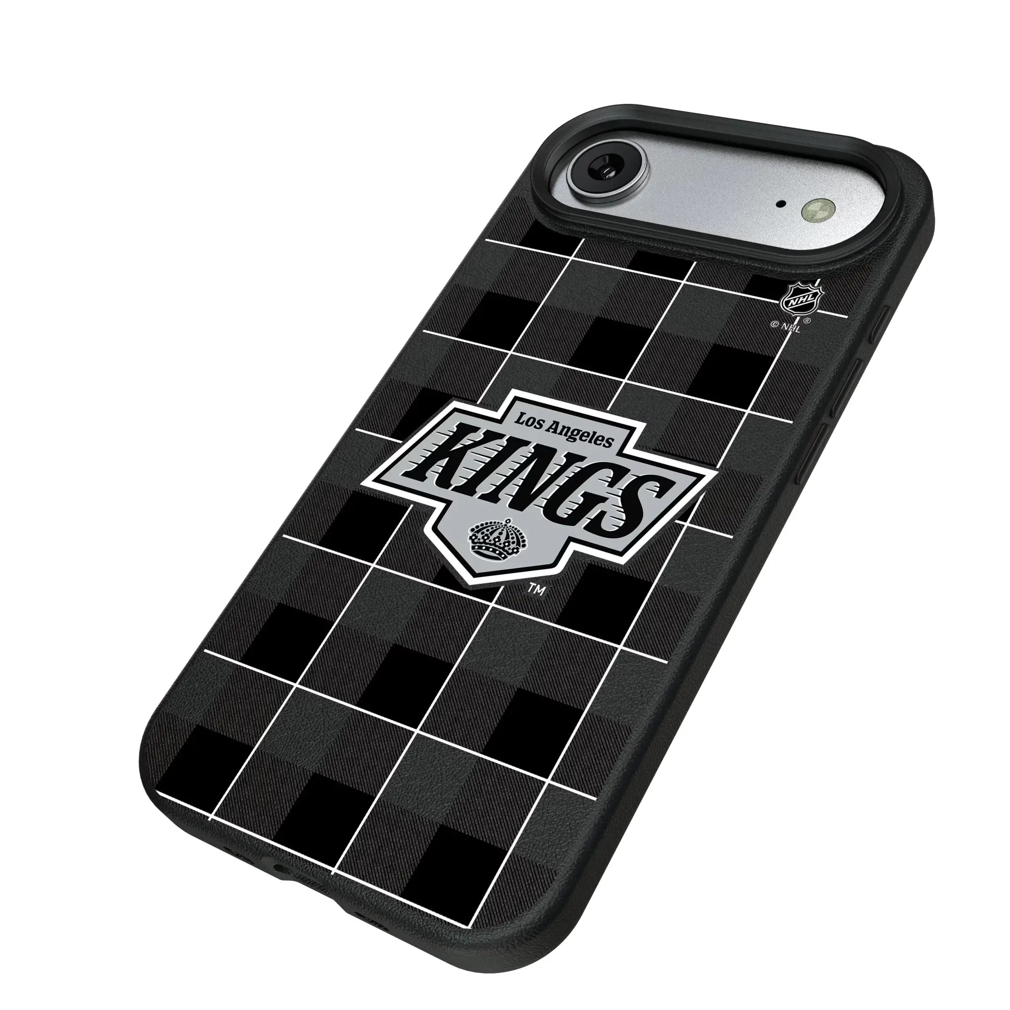 LA Kings Plaid iPhone MagSafe Compatible Phone Case for Apple iPhone - Isometric View#Device_iPhone Air