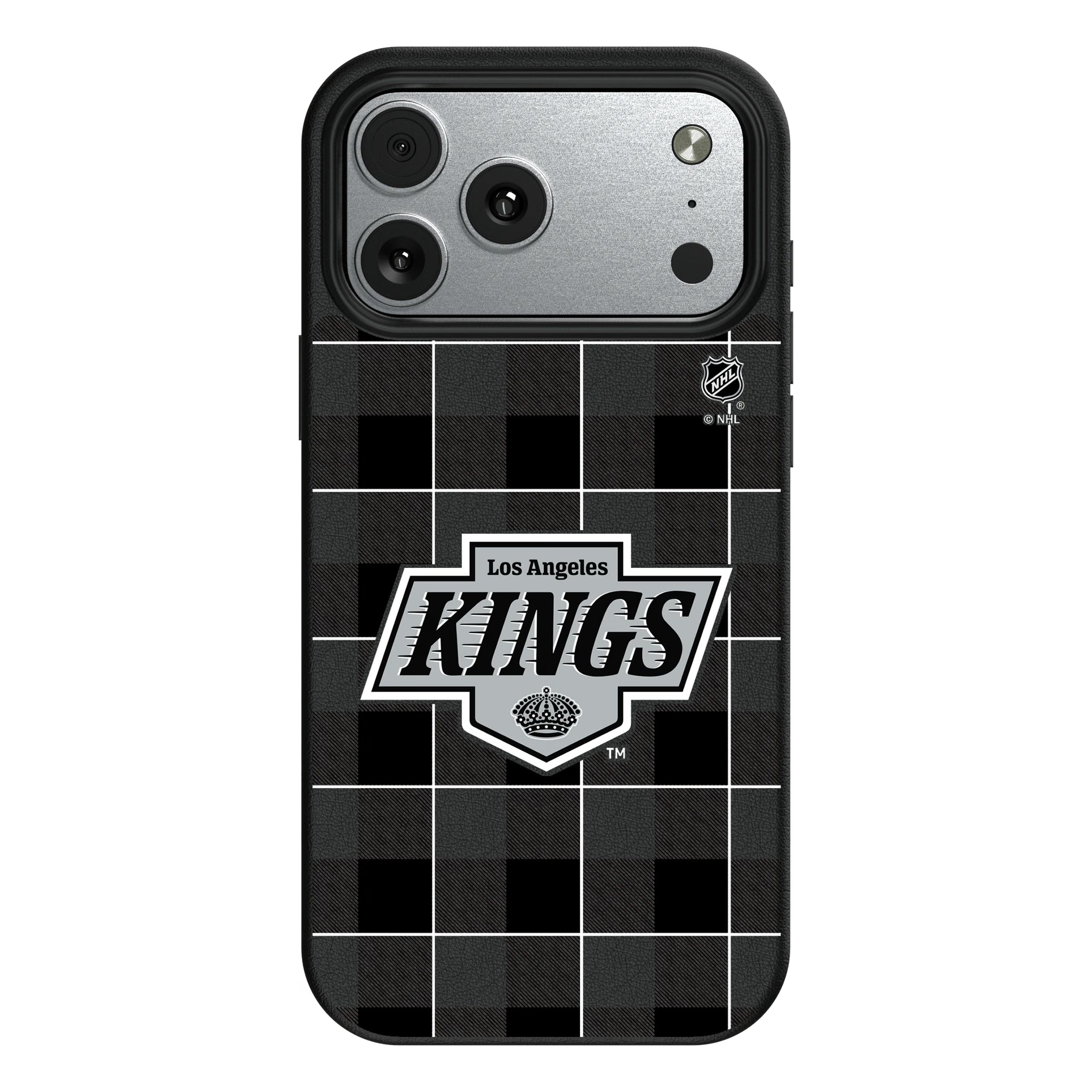 LA Kings Plaid iPhone MagSafe Compatible Phone Case for Apple iPhone#Device_iPhone 17 Pro Max
