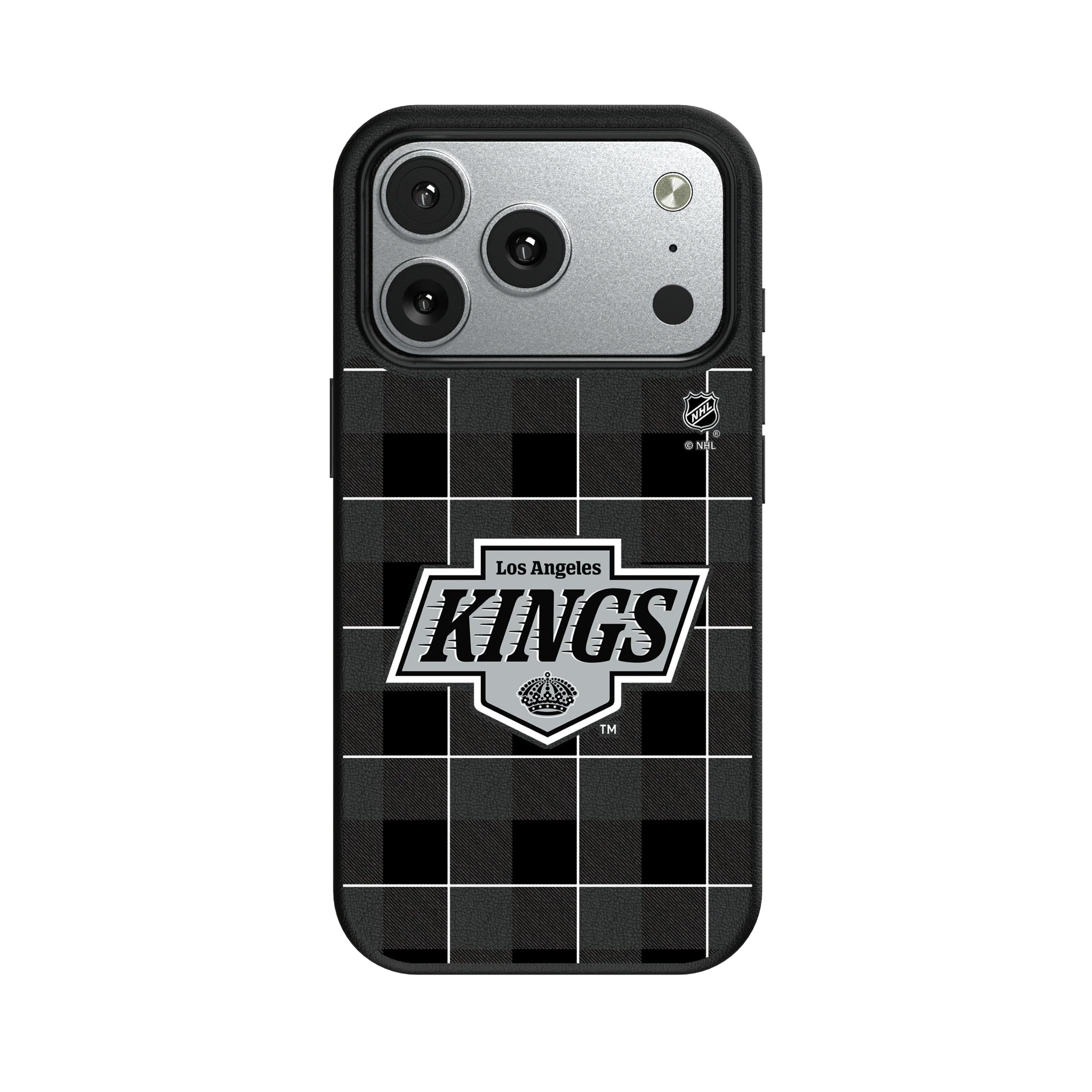LA Kings Plaid iPhone MagSafe Compatible Phone Case for Apple iPhone#Device_iPhone 17 Pro