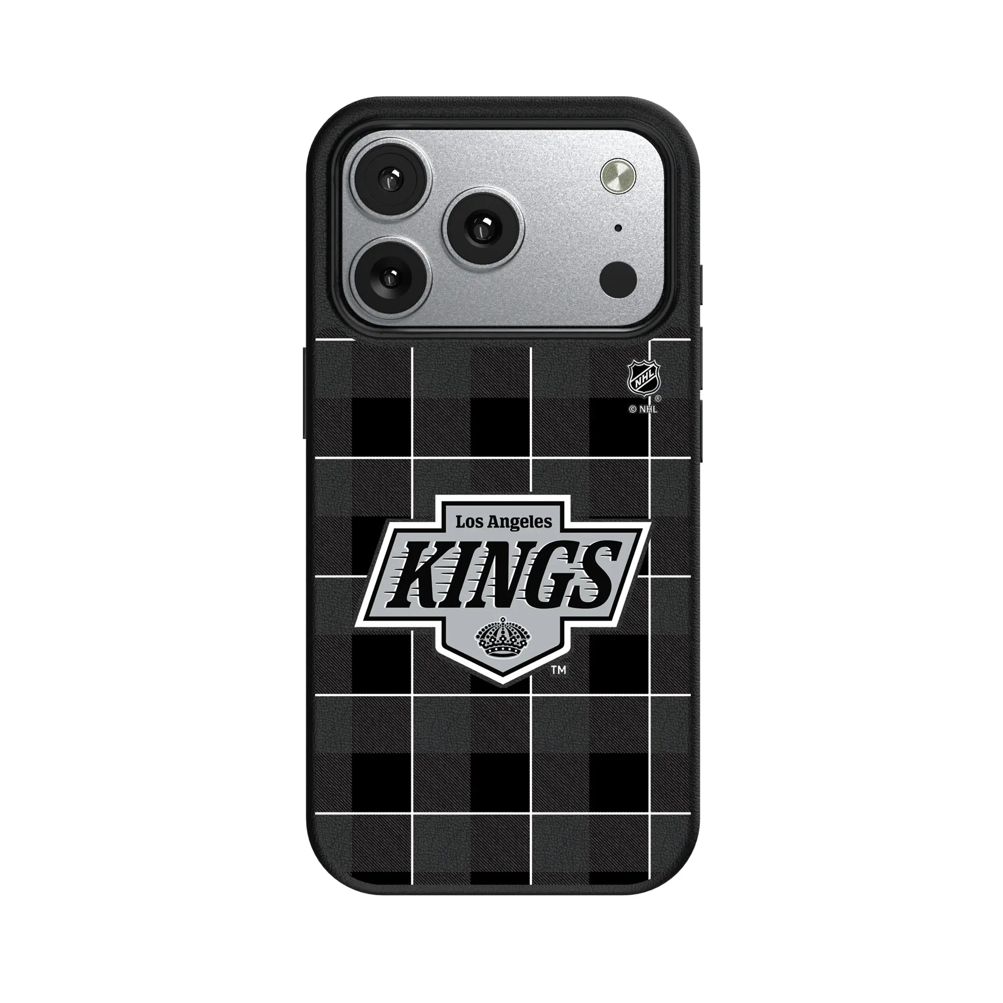 LA Kings Plaid iPhone MagSafe Compatible Phone Case for Apple iPhone#Device_iPhone 17 Pro