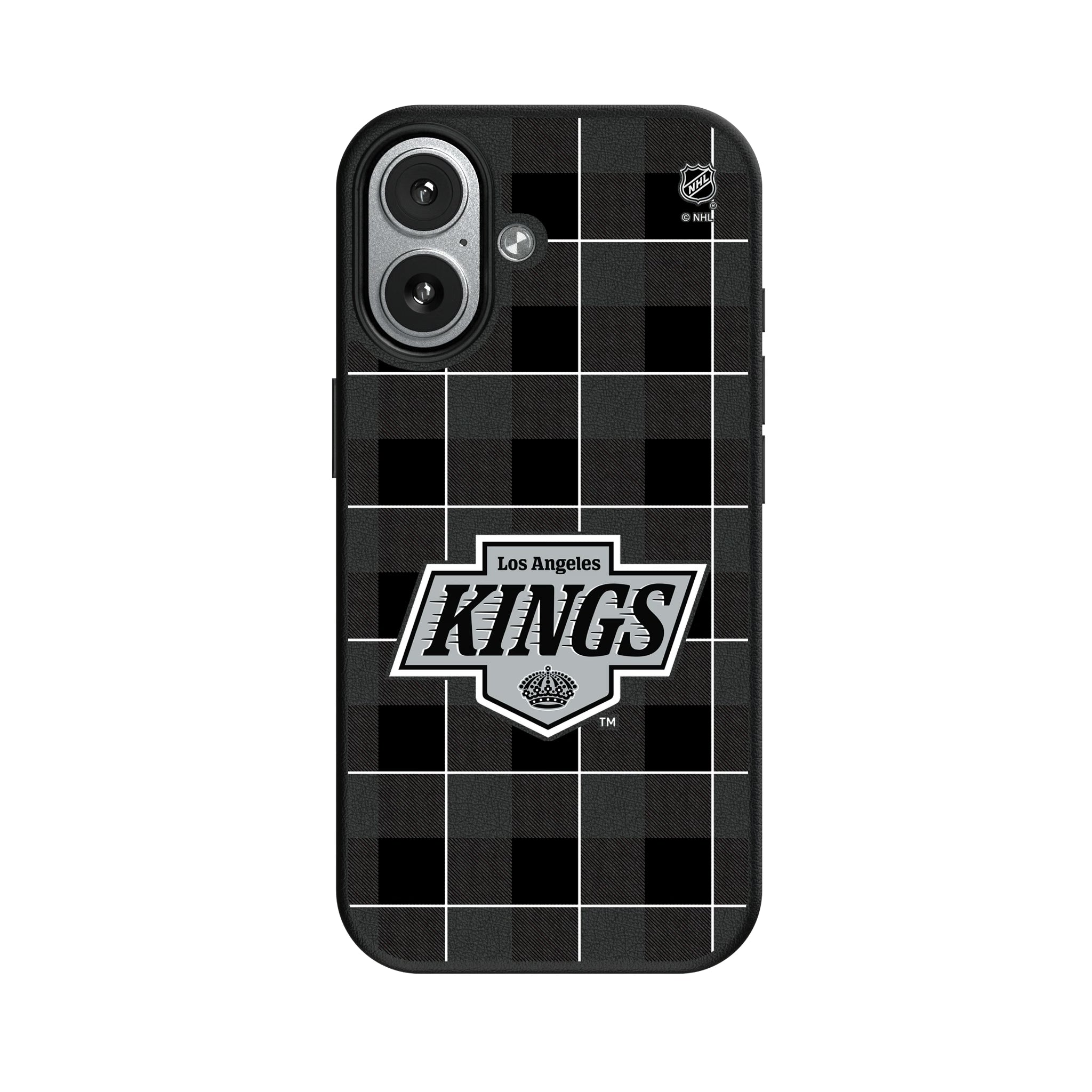 LA Kings Plaid iPhone MagSafe Compatible Phone Case for Apple iPhone#Device_iPhone 17