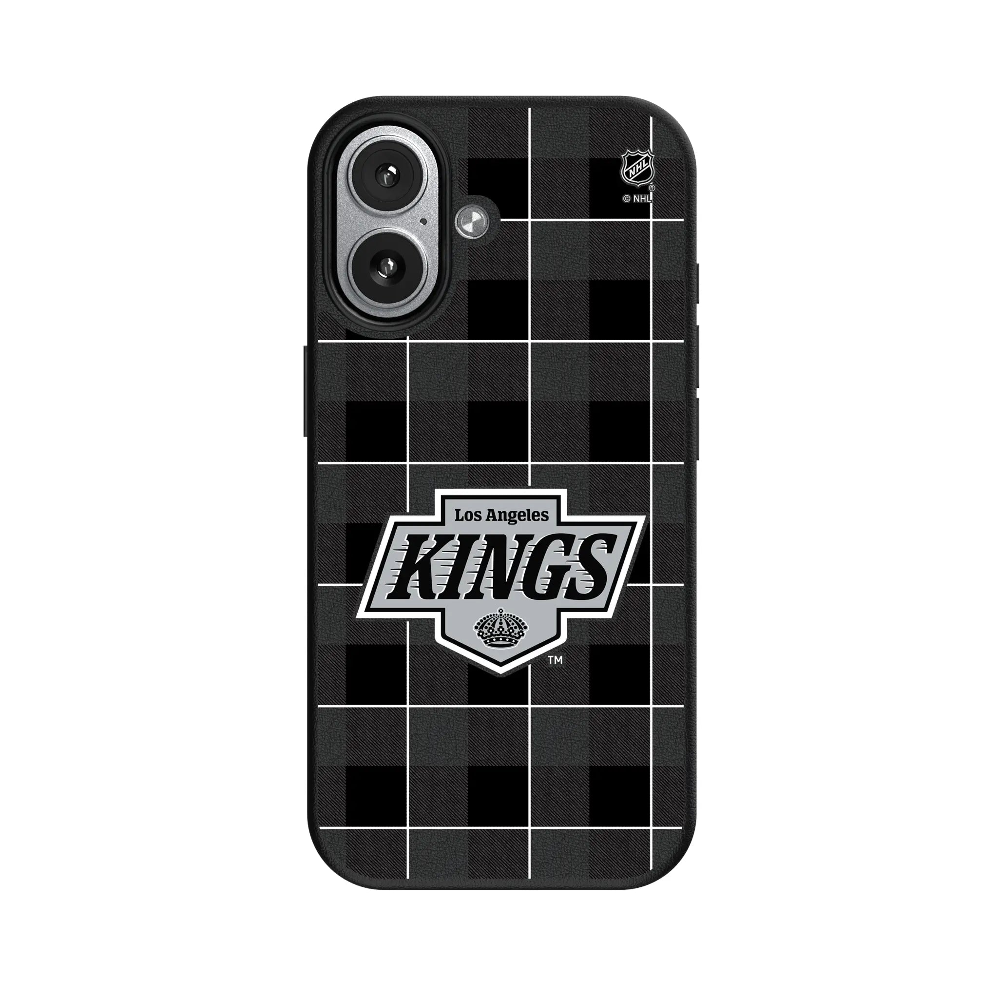 LA Kings Plaid iPhone MagSafe Compatible Phone Case for Apple iPhone#Device_iPhone 17