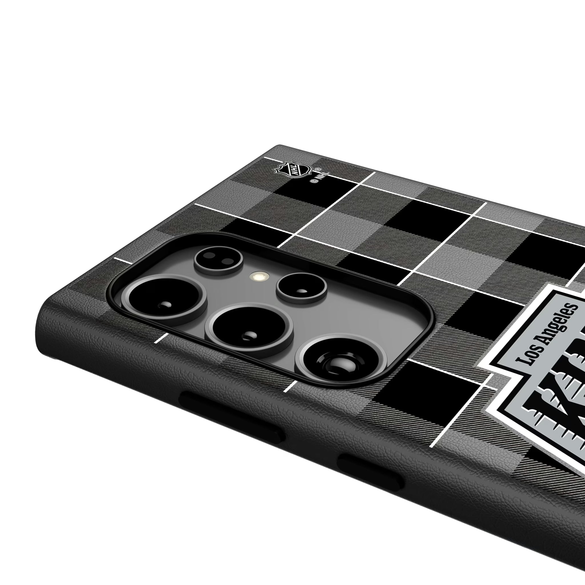 LA Kings Plaid Galaxy MagSafe Compatible Phone Case for Samsung Galaxy - Detail