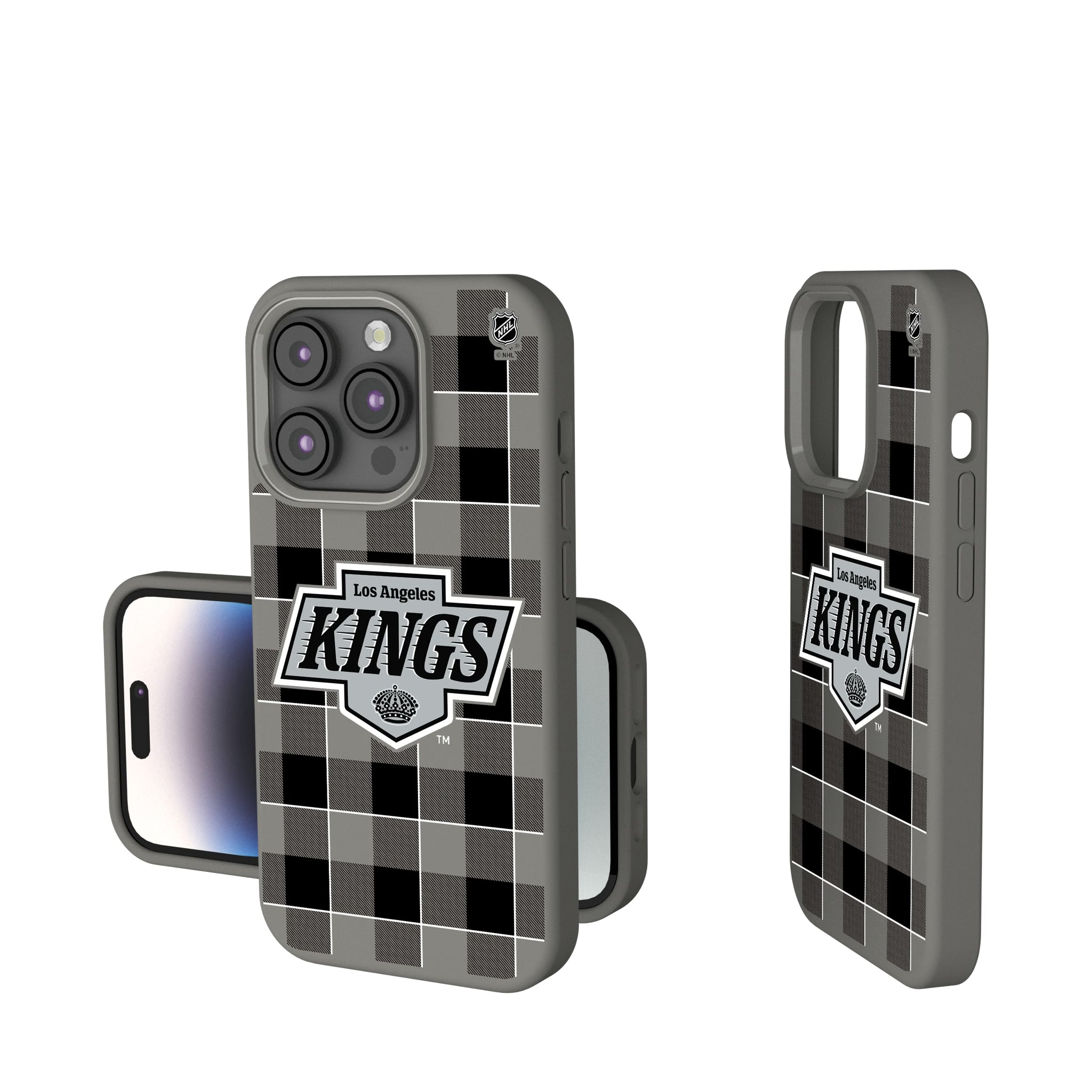 LA Kings Plaid iPhone Soft Touch Phone Case for Apple iPhone