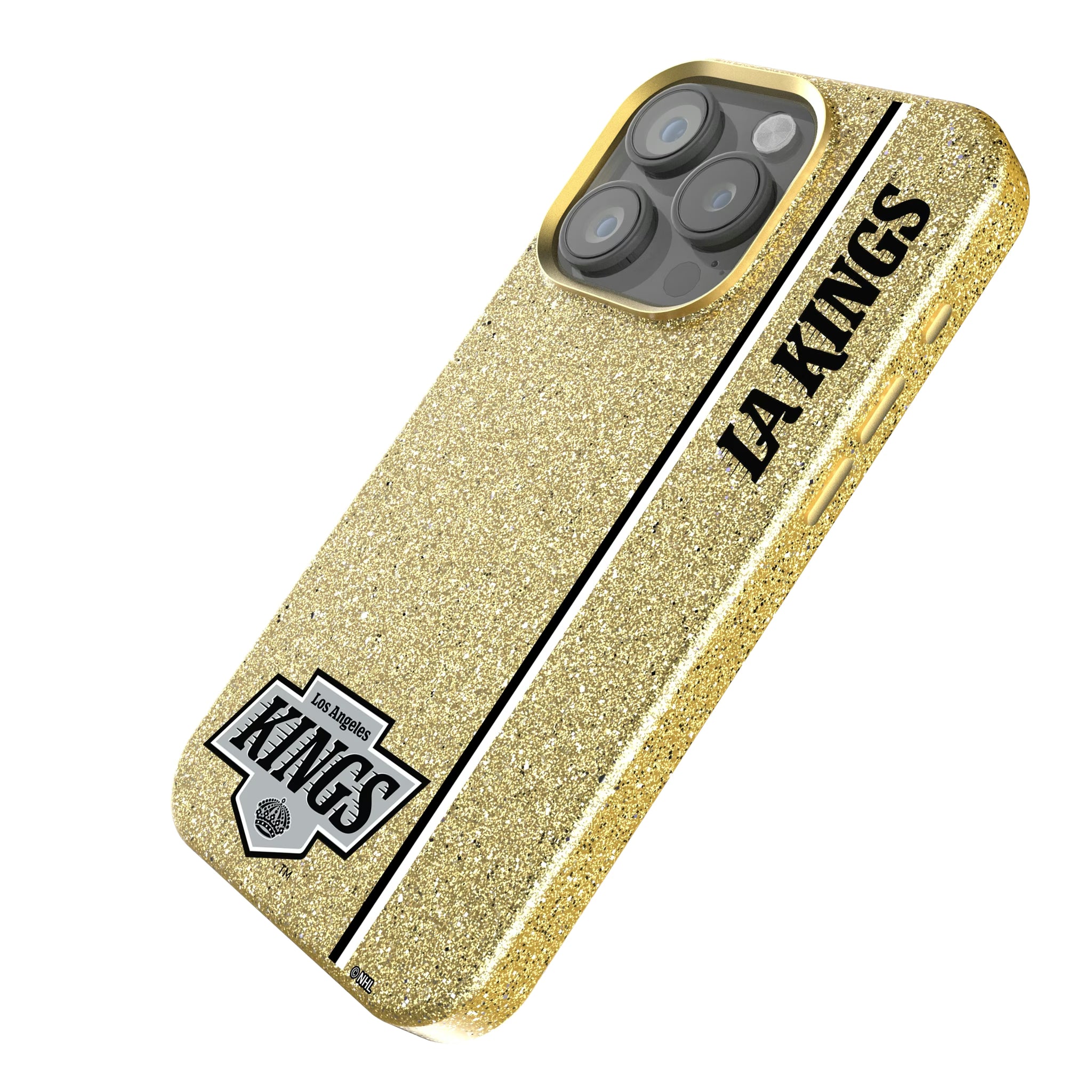 LA Kings Sidebar iPhone Bling Phone Case for Apple iPhone - Isometric View