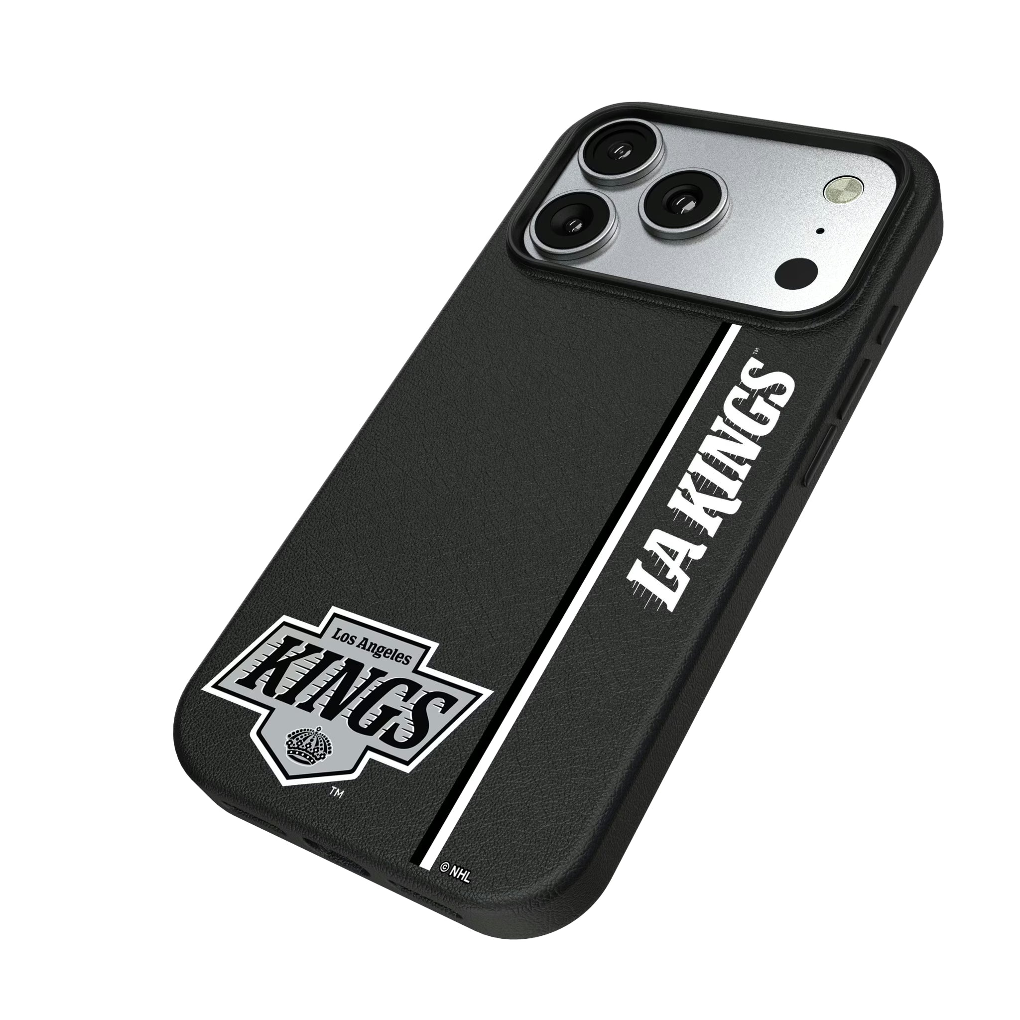 LA Kings Sidebar iPhone MagSafe Compatible Phone Case for Apple iPhone - Isometric View#Device_iPhone 17 Pro