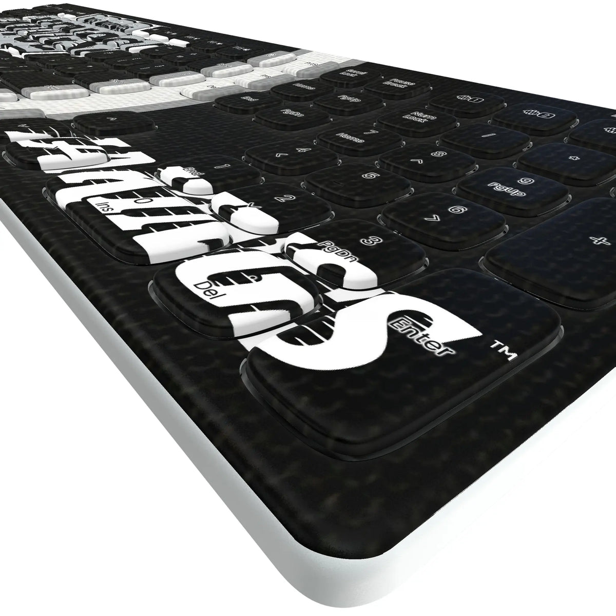 LA Kings Stripe KKB605 Curved Wireless Keyboard - Detail