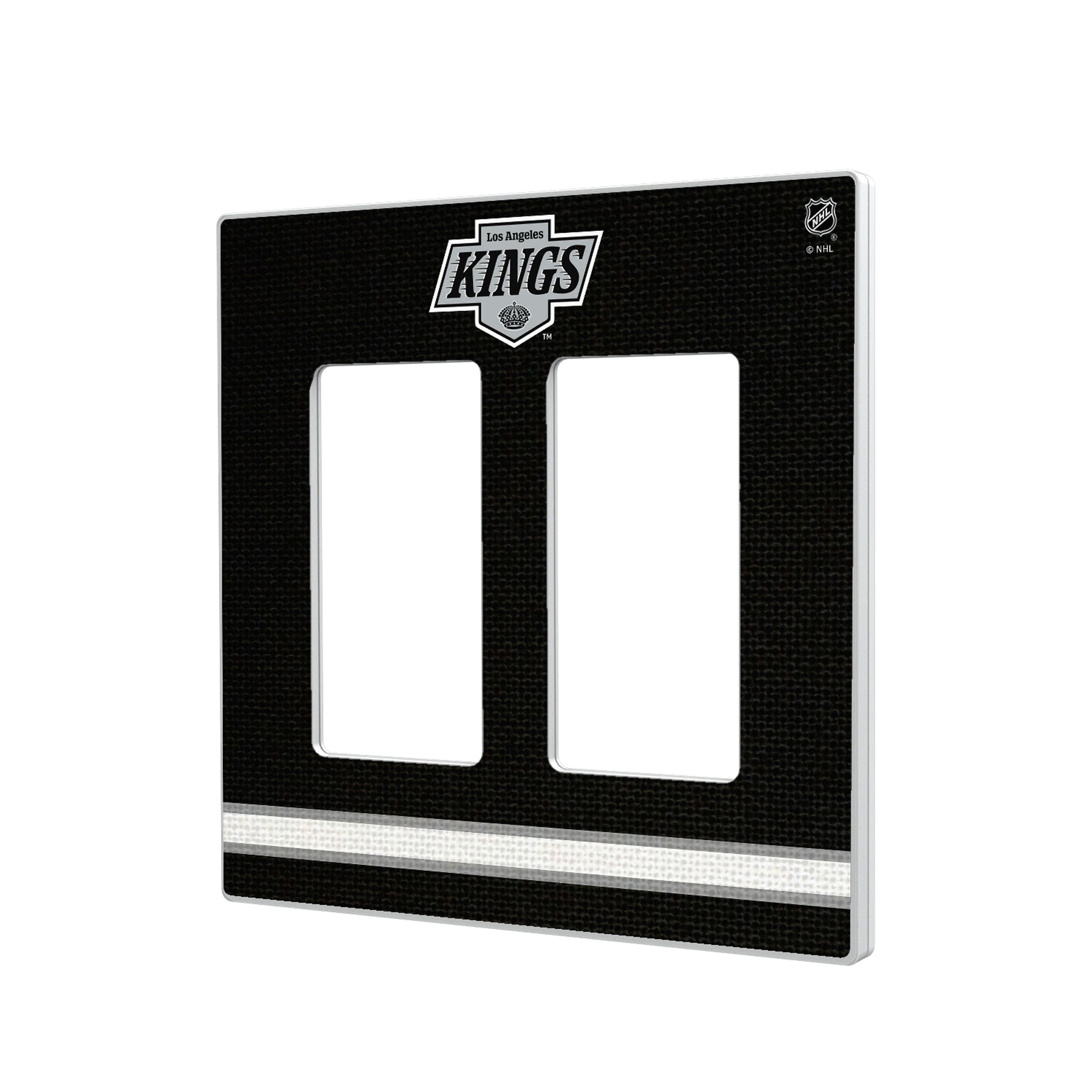 LA Kings Stripe Hidden-Screw Light Switch Plate#Style_Double Rocker