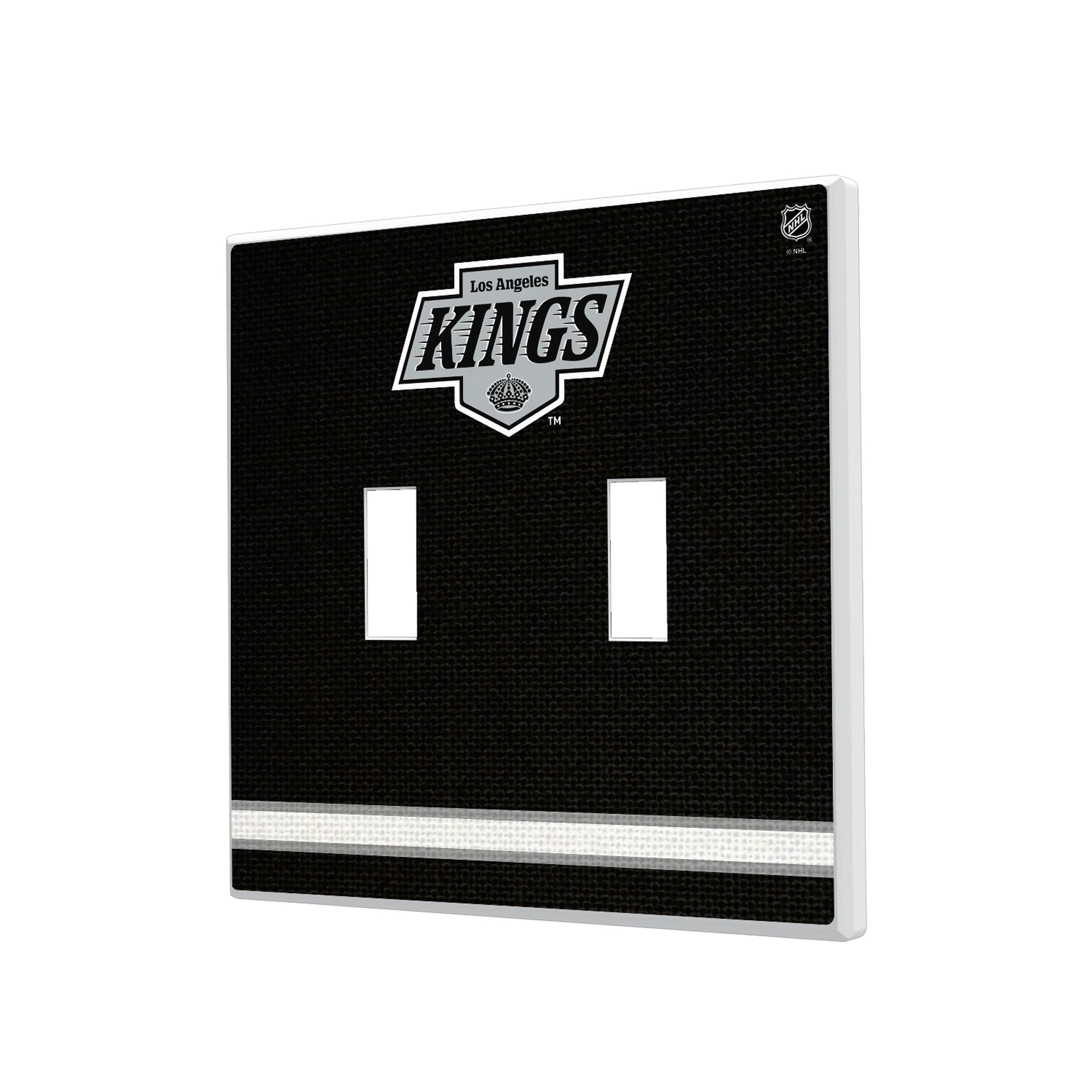 LA Kings Stripe Hidden-Screw Light Switch Plate#Style_Double Toggle