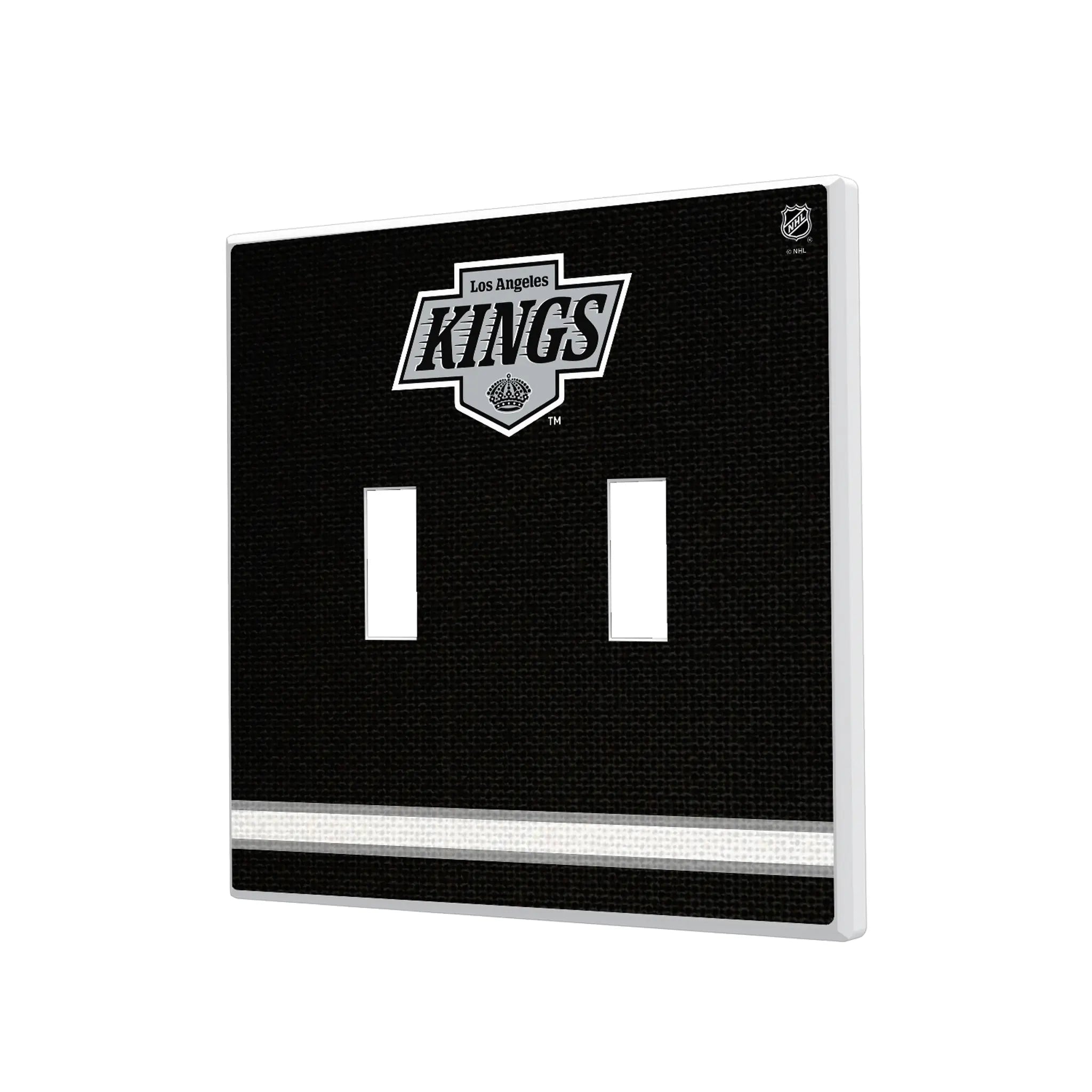 LA Kings Stripe Hidden-Screw Light Switch Plate#Style_Double Toggle