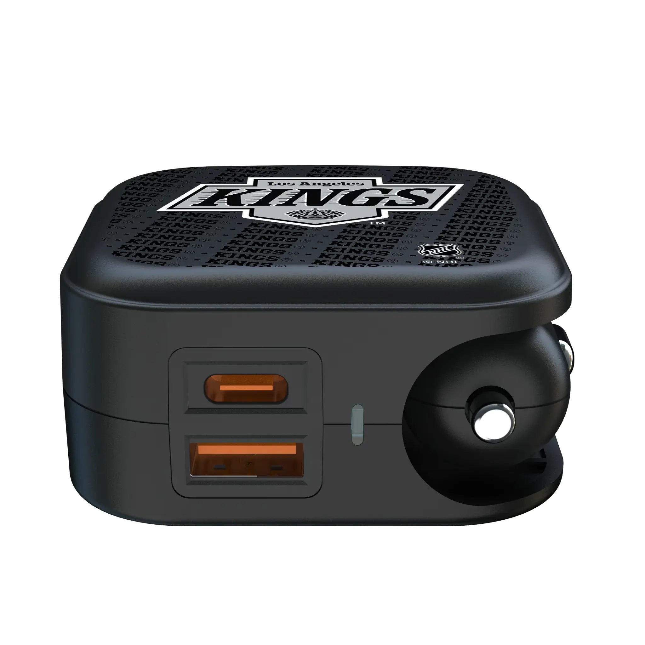 LA Kings Text Backdrop 2 in 1 USB A/C Charger