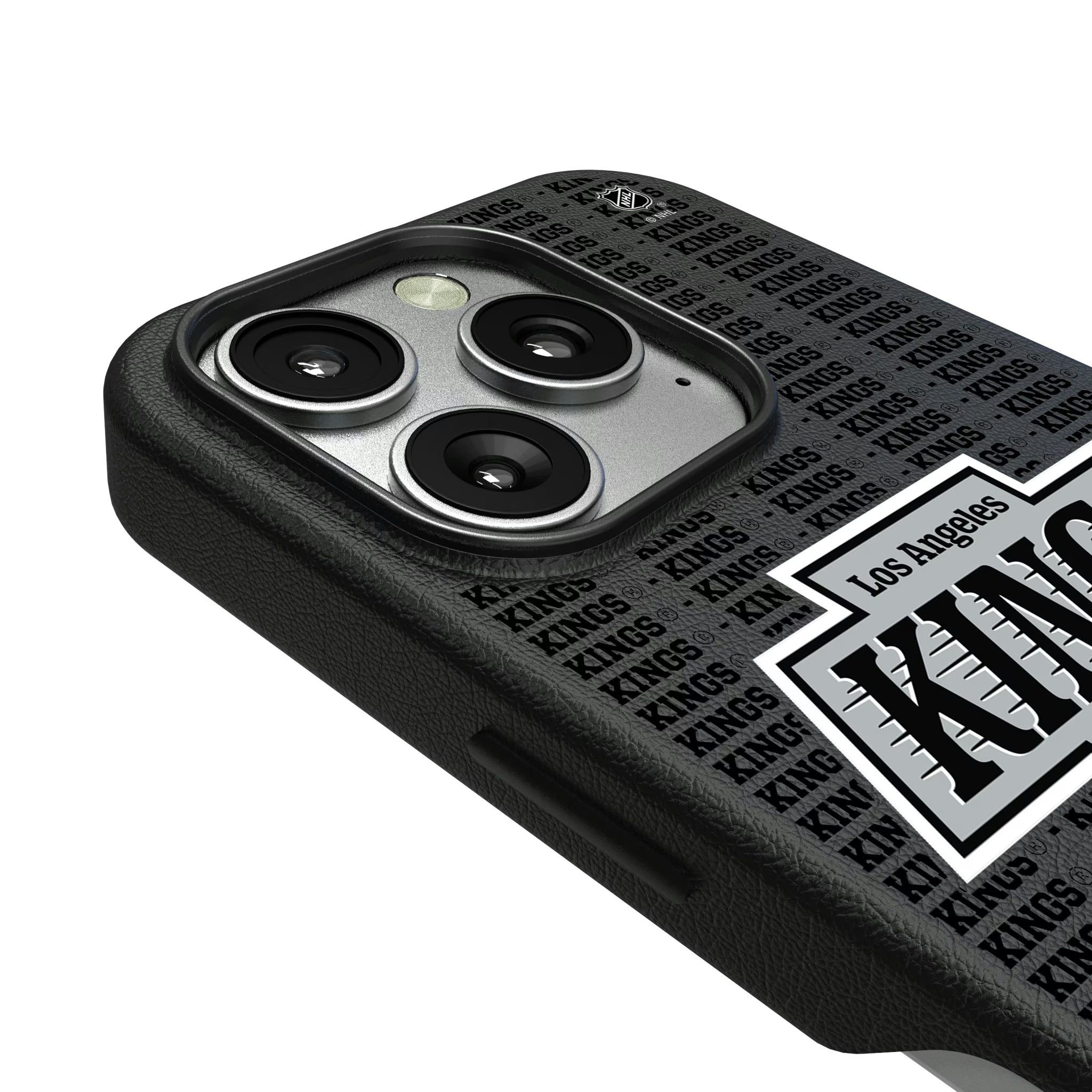 LA Kings Text Backdrop iPhone MagSafe Compatible Phone Case for Apple iPhone - Detail