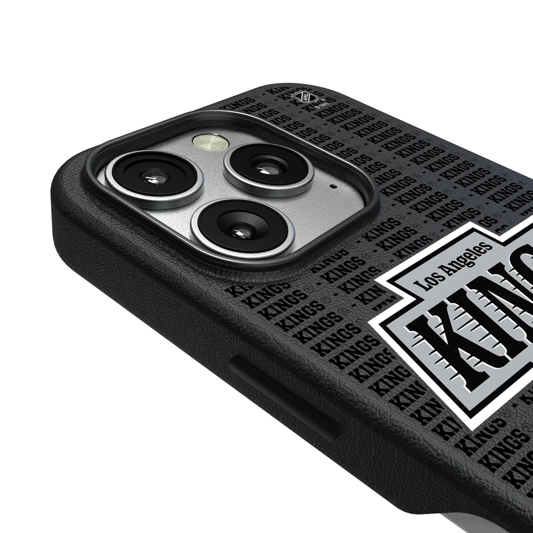 LA Kings Text Backdrop iPhone MagSafe Compatible Phone Case for Apple iPhone - Detail