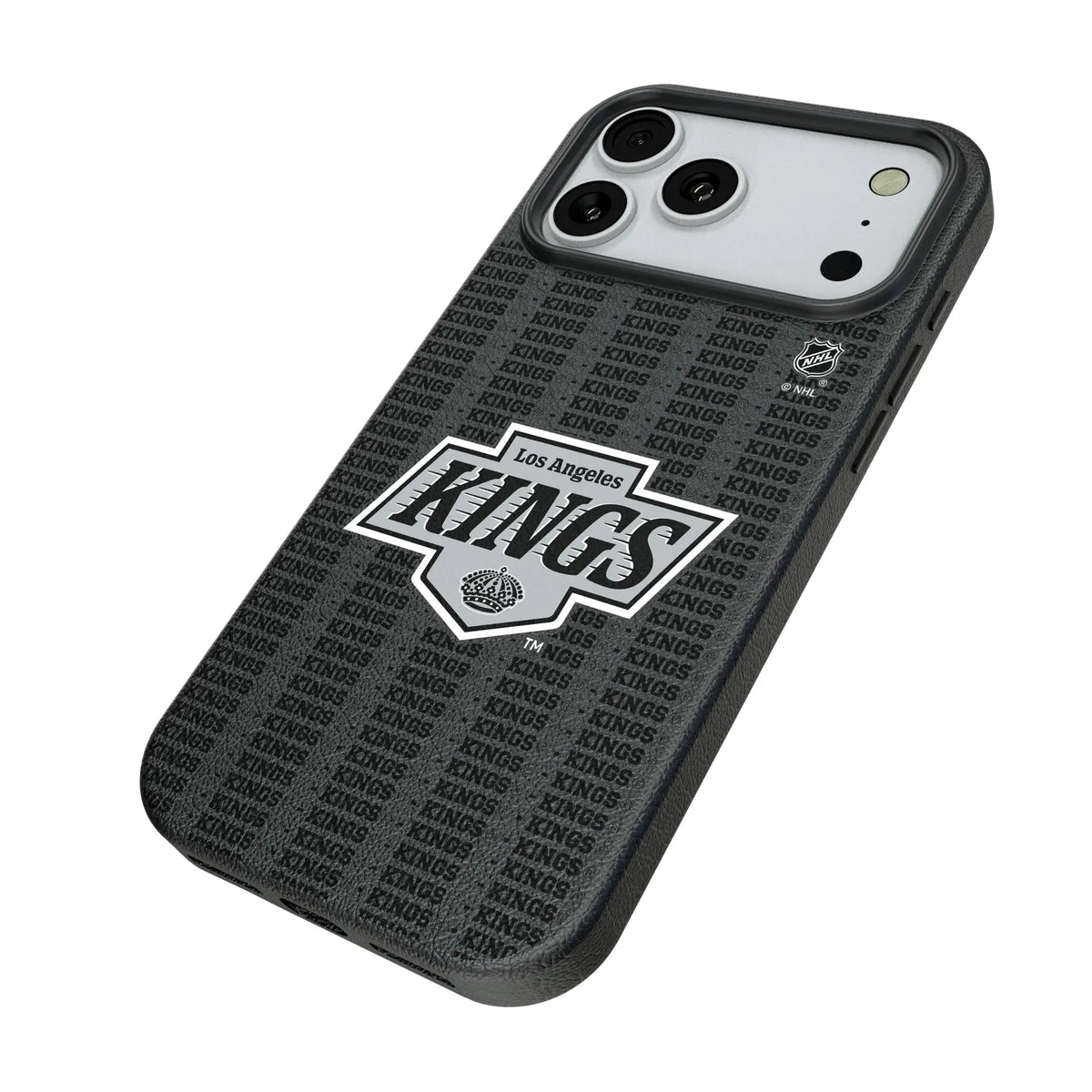 LA Kings Text Backdrop iPhone MagSafe Compatible Phone Case for Apple iPhone - Isometric View#Device_iPhone 18 Pro Max