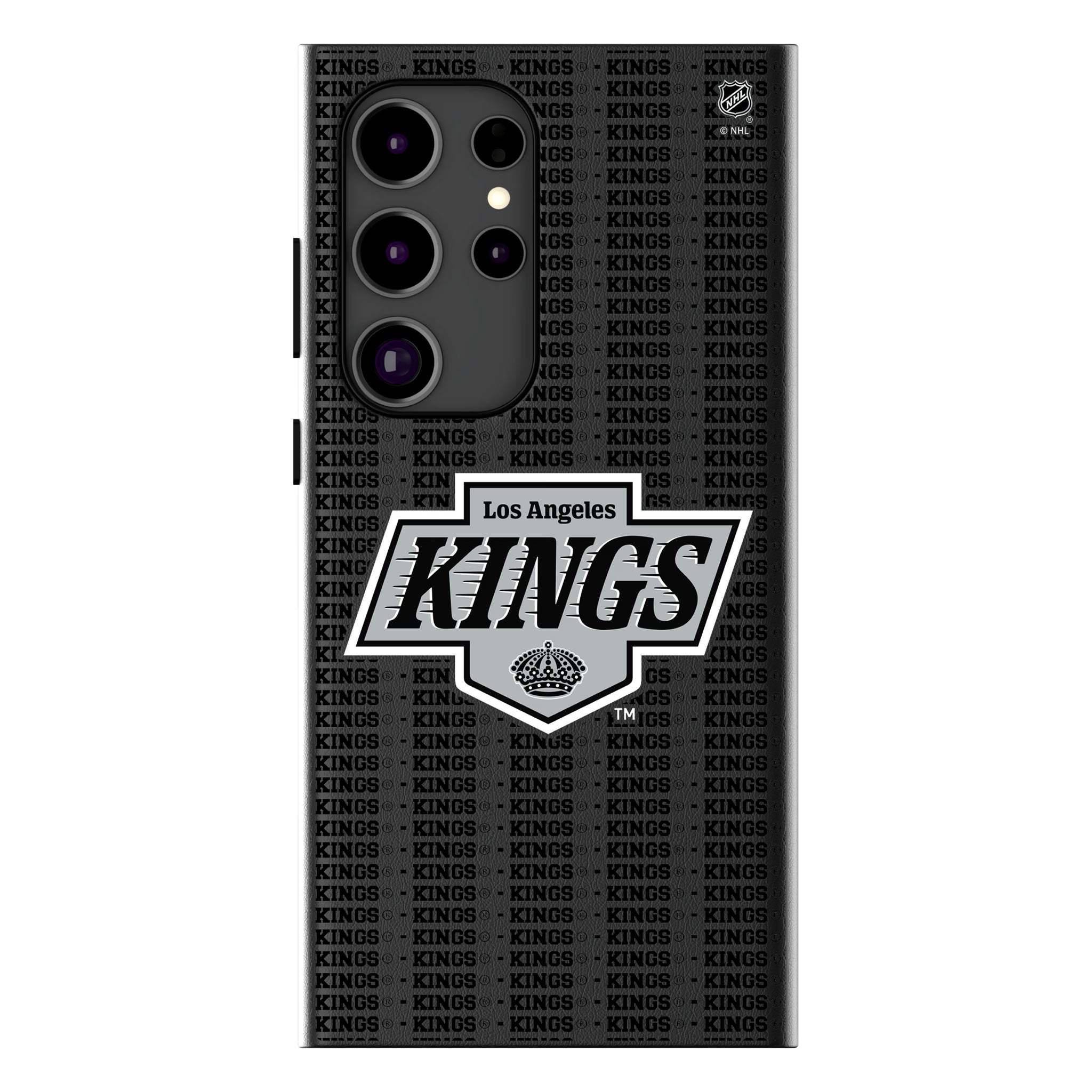 LA Kings Text Backdrop Galaxy MagSafe Compatible Phone Case for Samsung Galaxy