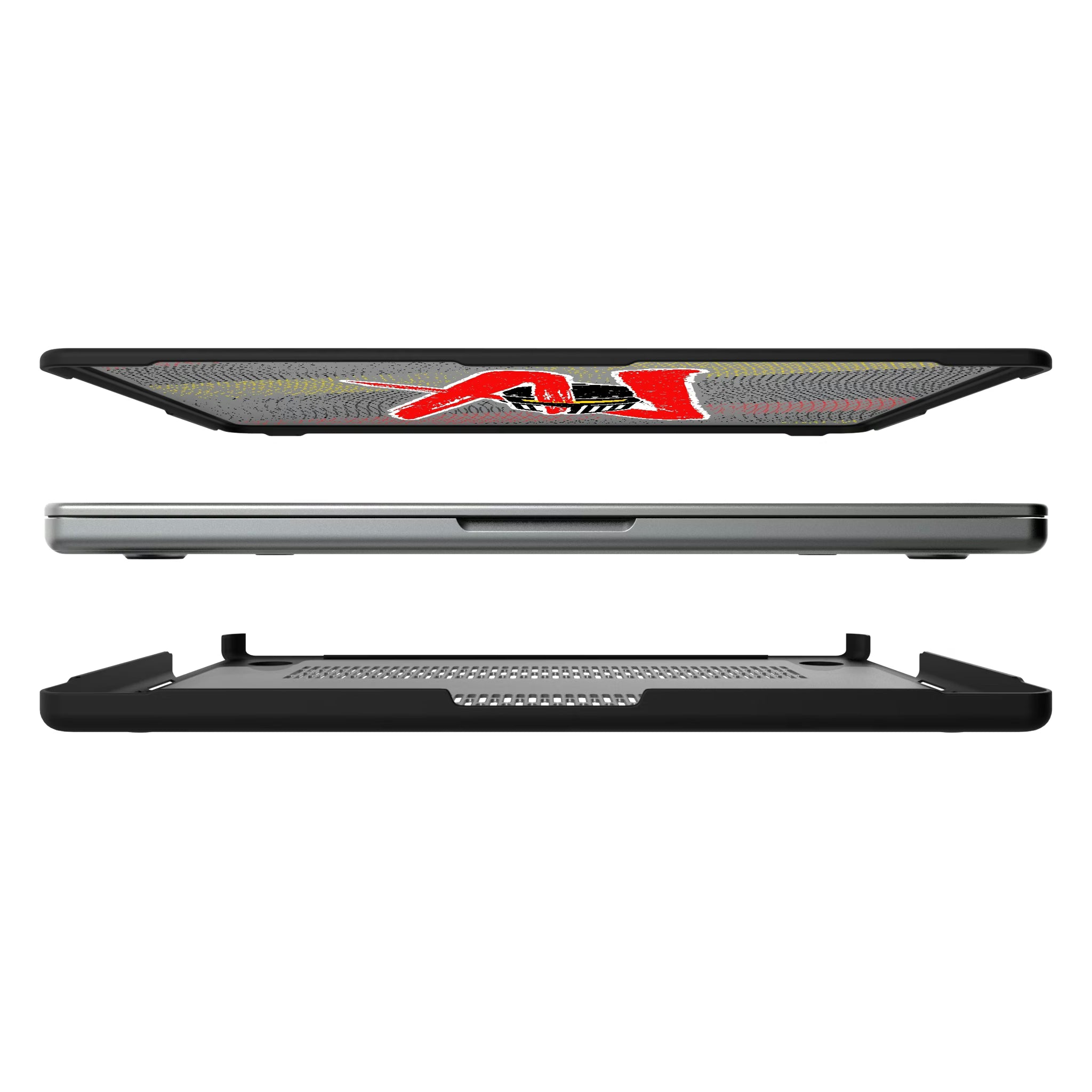 LA Knight Steel MacBook Laptop Case for Apple MacBook#Device_MacBook Pro (14-inch, 2021) / MacBook Pro (14-inch, 2023) / MacBook Pro (14-inch, 2024)