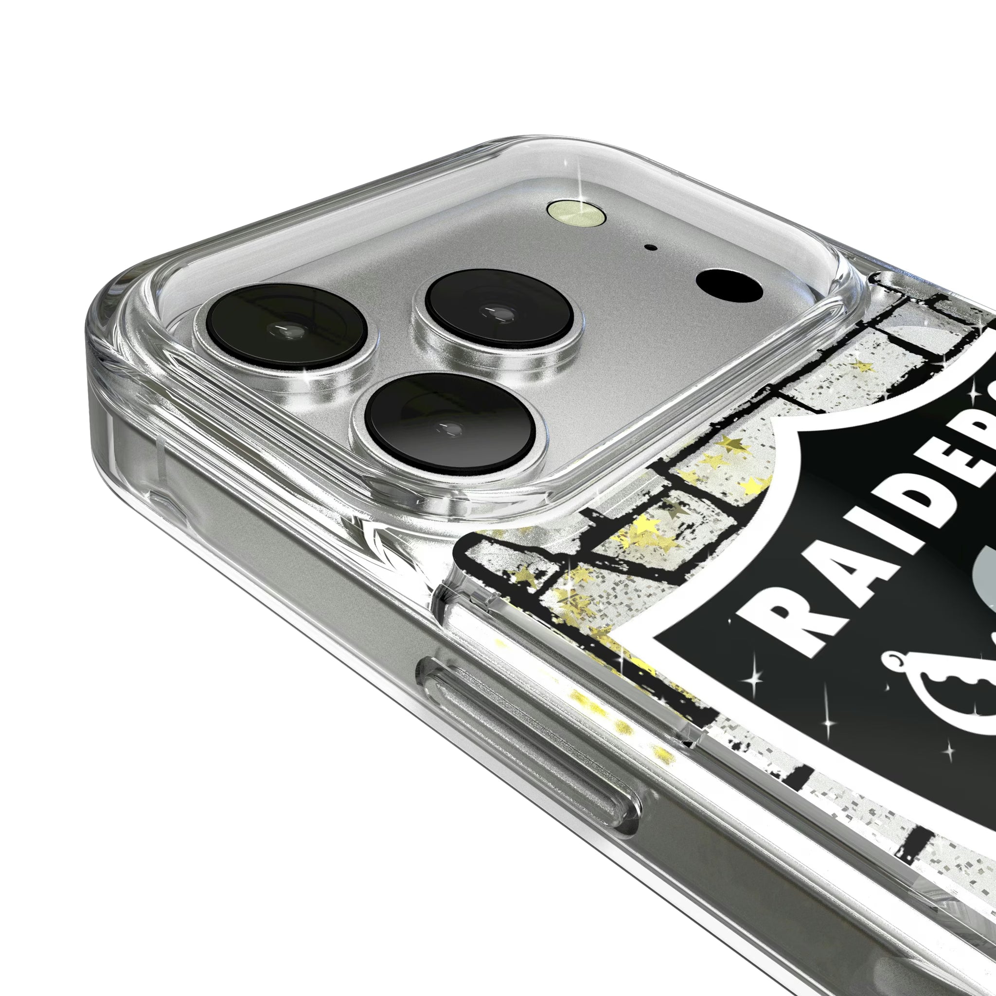 Las Vegas Raiders Brick iPhone Glitter Phone Case for Apple iPhone - Detail
