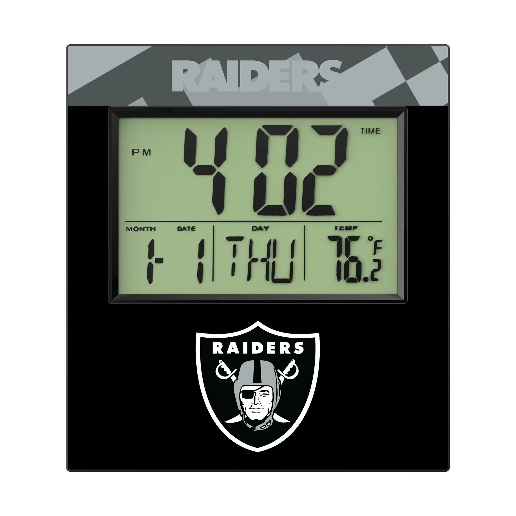 Las Vegas Raiders Color Block Wall Clock
