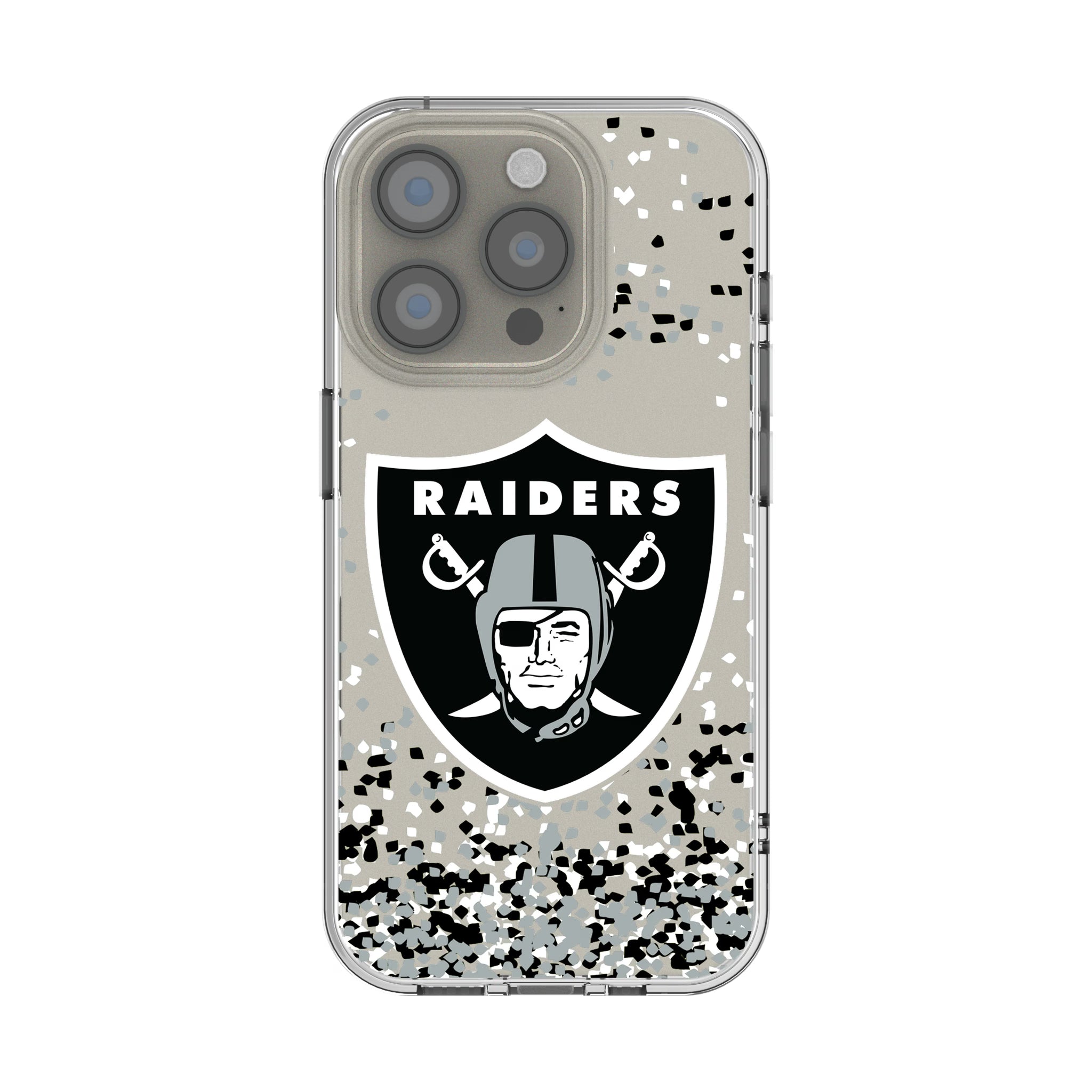 Las Vegas Raiders Confetti iPhone Clear Phone Case for Apple iPhone