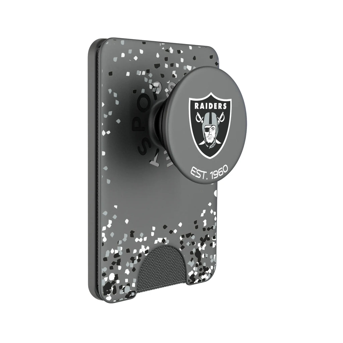 Las Vegas Raiders Confetti Popsockets Wallet Magnetic
