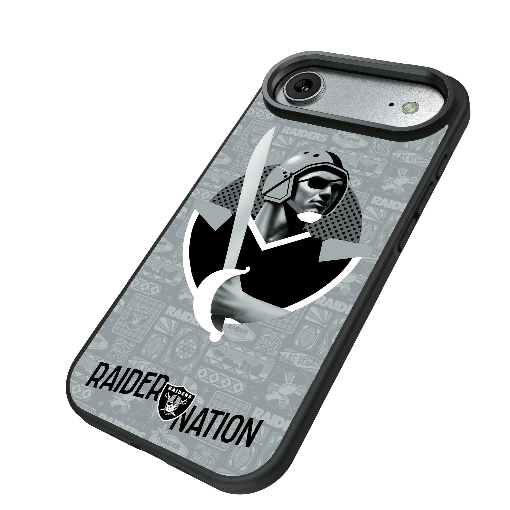 Las Vegas Raiders Deco iPhone Bump Phone Case for Apple iPhone - Isometric View#Device_iPhone Air