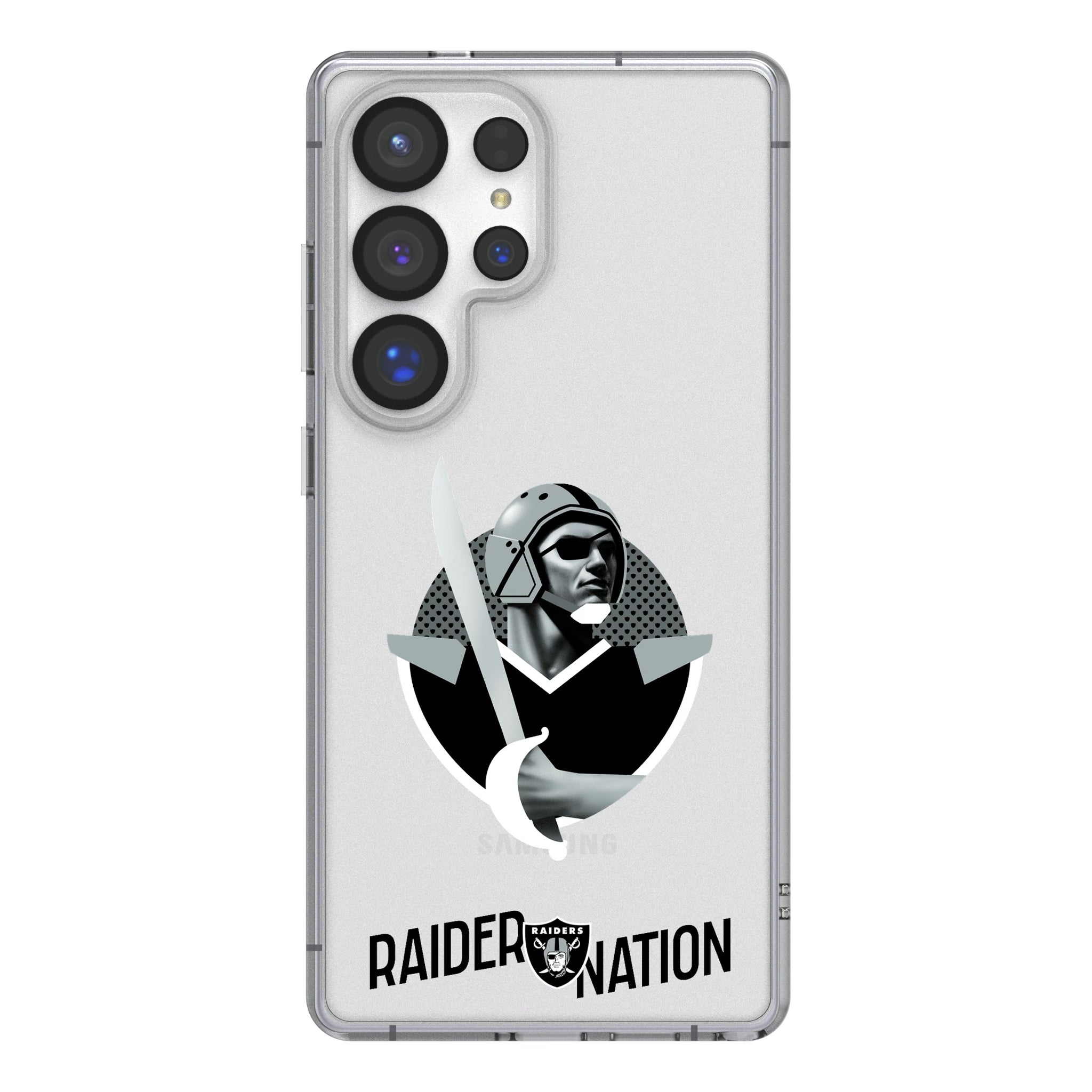 Las Vegas Raiders Deco Galaxy Clear Phone Case for Samsung Galaxy