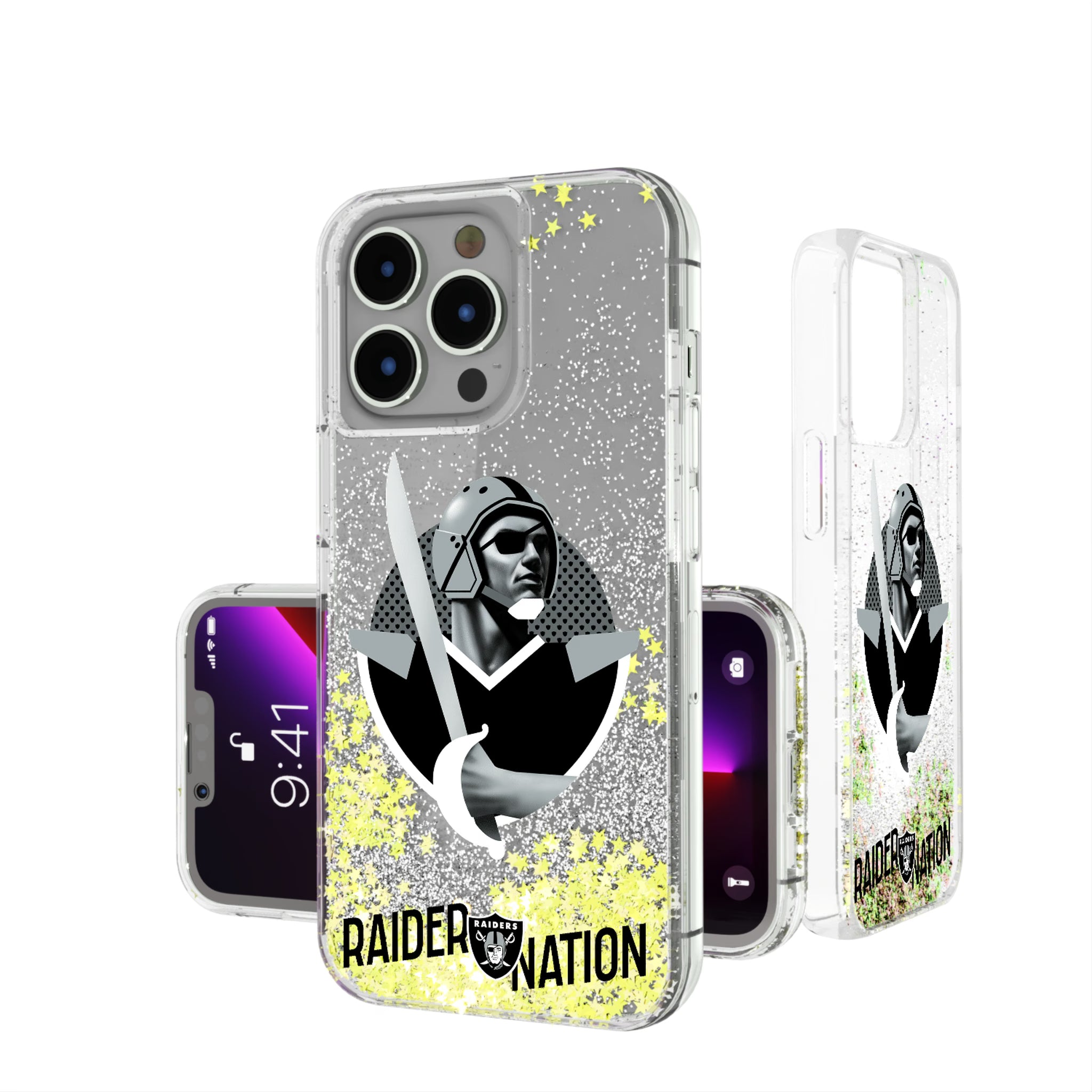 Las Vegas Raiders Deco iPhone Glitter Phone Case for Apple iPhone