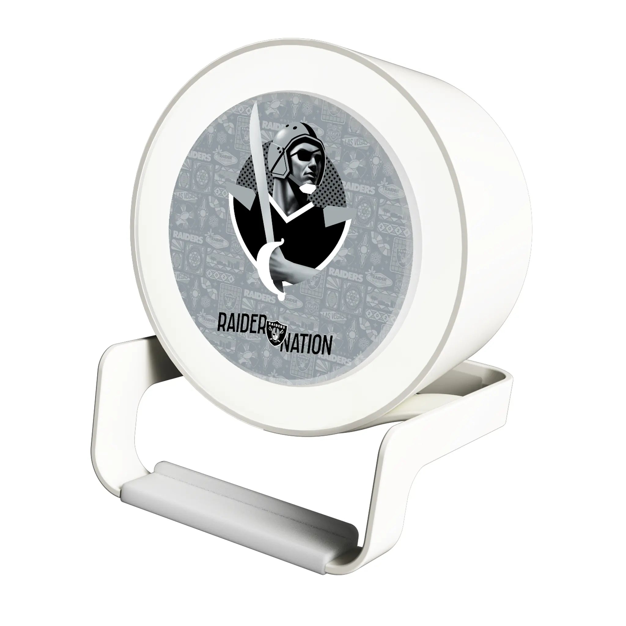 Las Vegas Raiders Deco Night Light Charger and Bluetooth Speaker